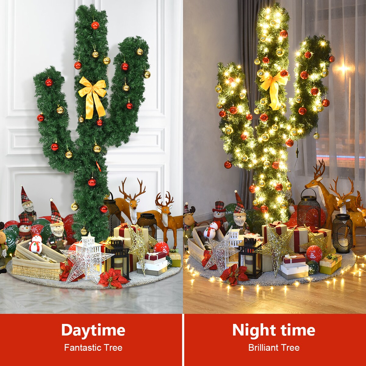 Costway CM20646 Artificial-Christmas-Trees - View #6