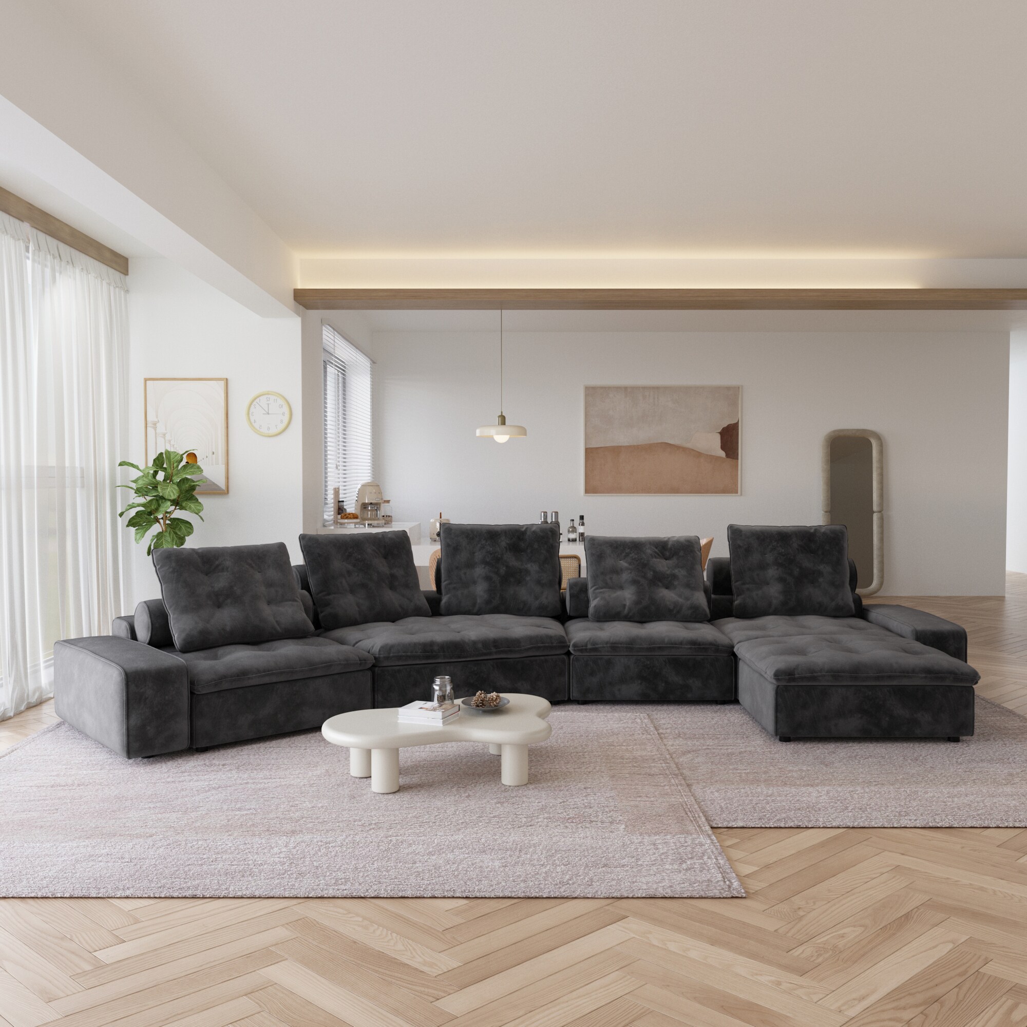 BuotiqHom DH-CF4+1-136GY Sofas-Loveseats - View #7
