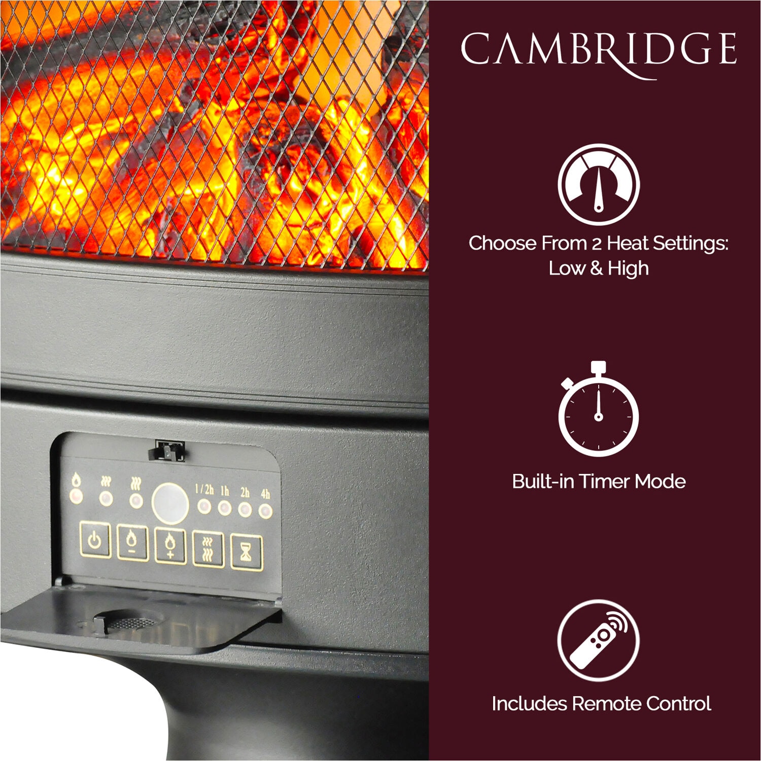 Cambridge CAM20FSEF-1BLK Electric-Fireplaces - View #14