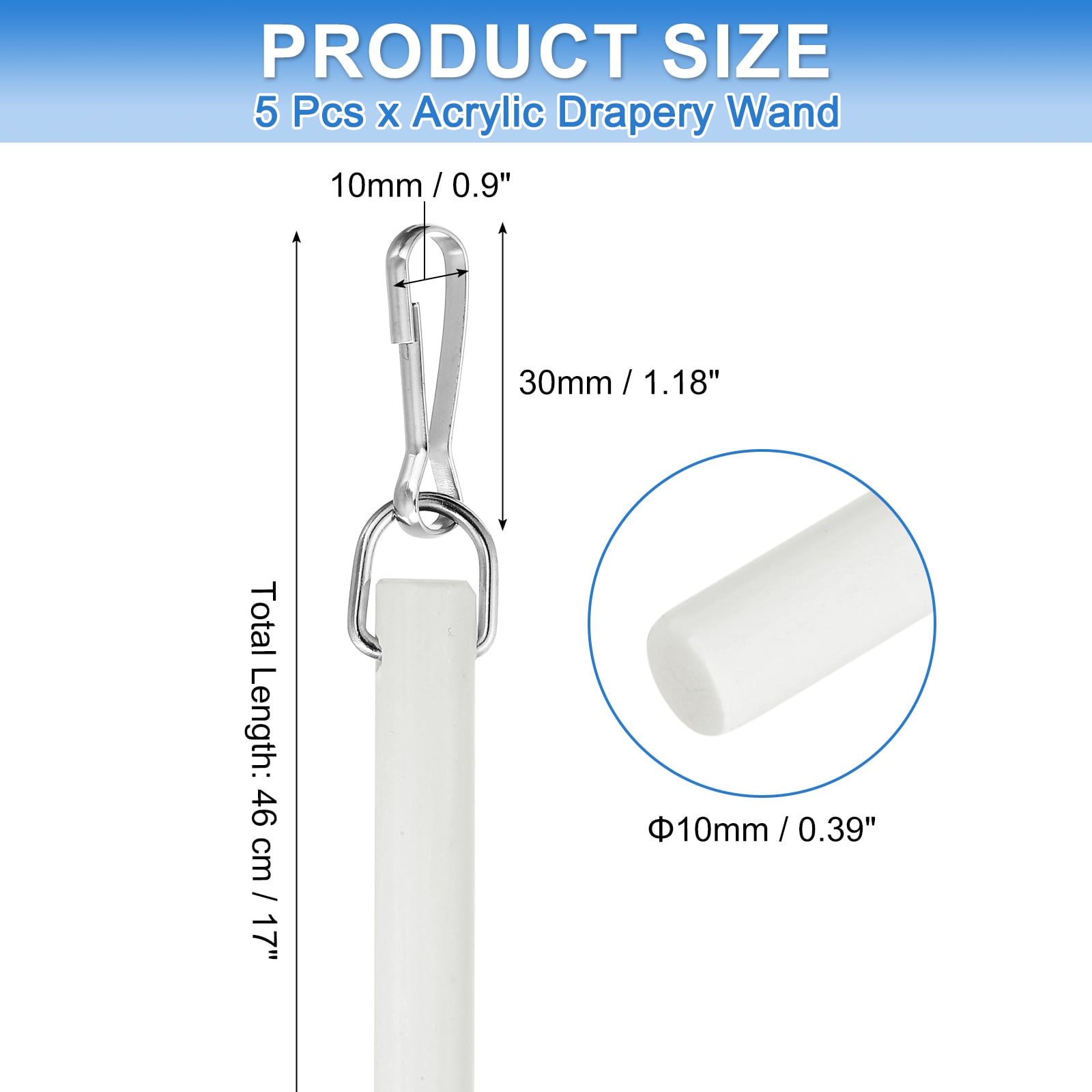 Unique Bargains S25093001UX0652 Blind-Shade-Parts - View #2