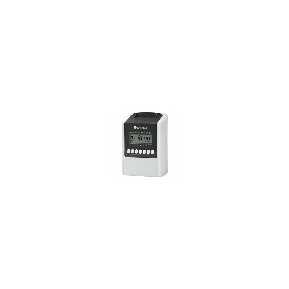 SPRCH81853 Lathem LTH700E 700E Calculating Electronic Time Clock, Gray