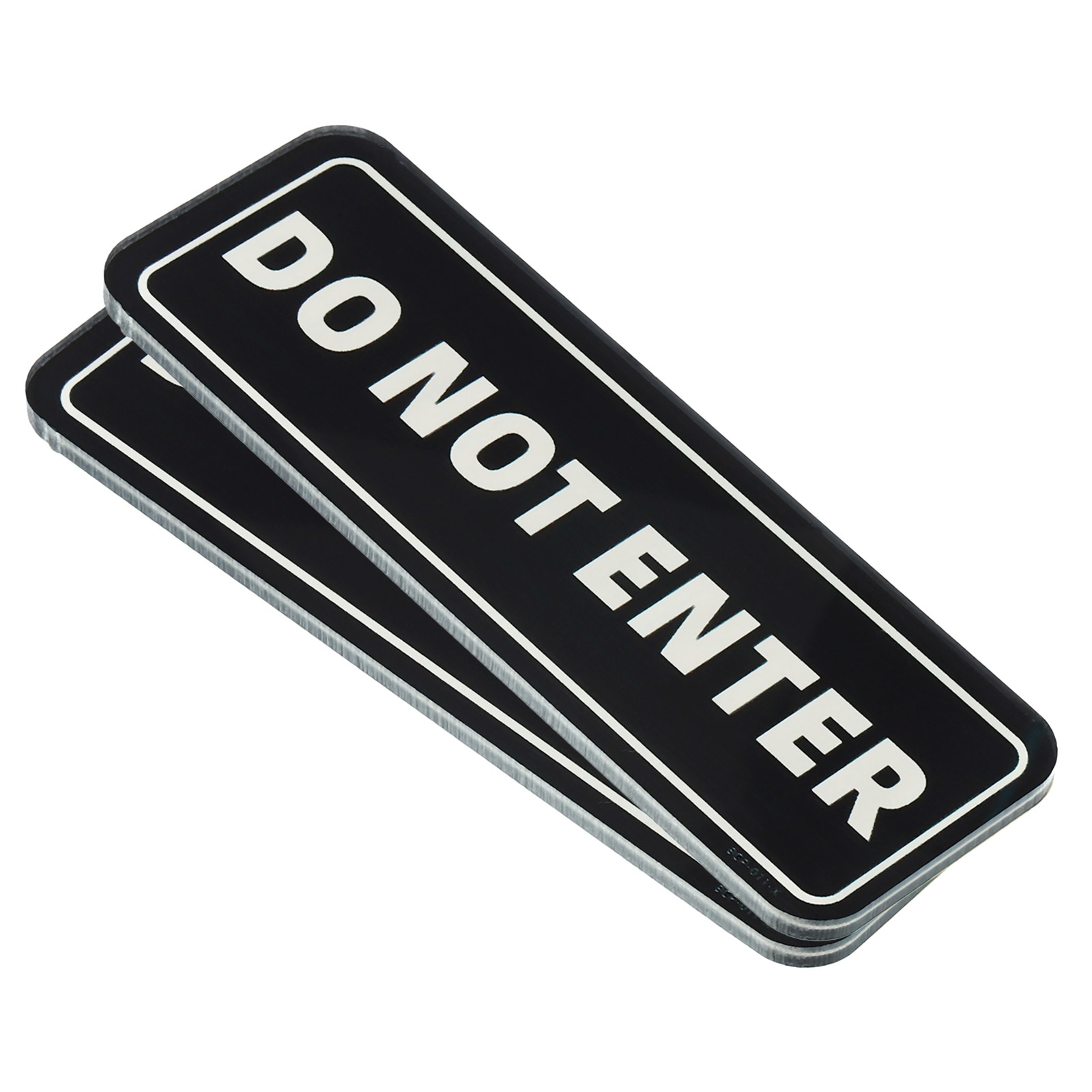 PATIKIL Do Not Enter Sign 2pcs Acrylic 6 Inchx2 Inch Self Adhesive Door ...