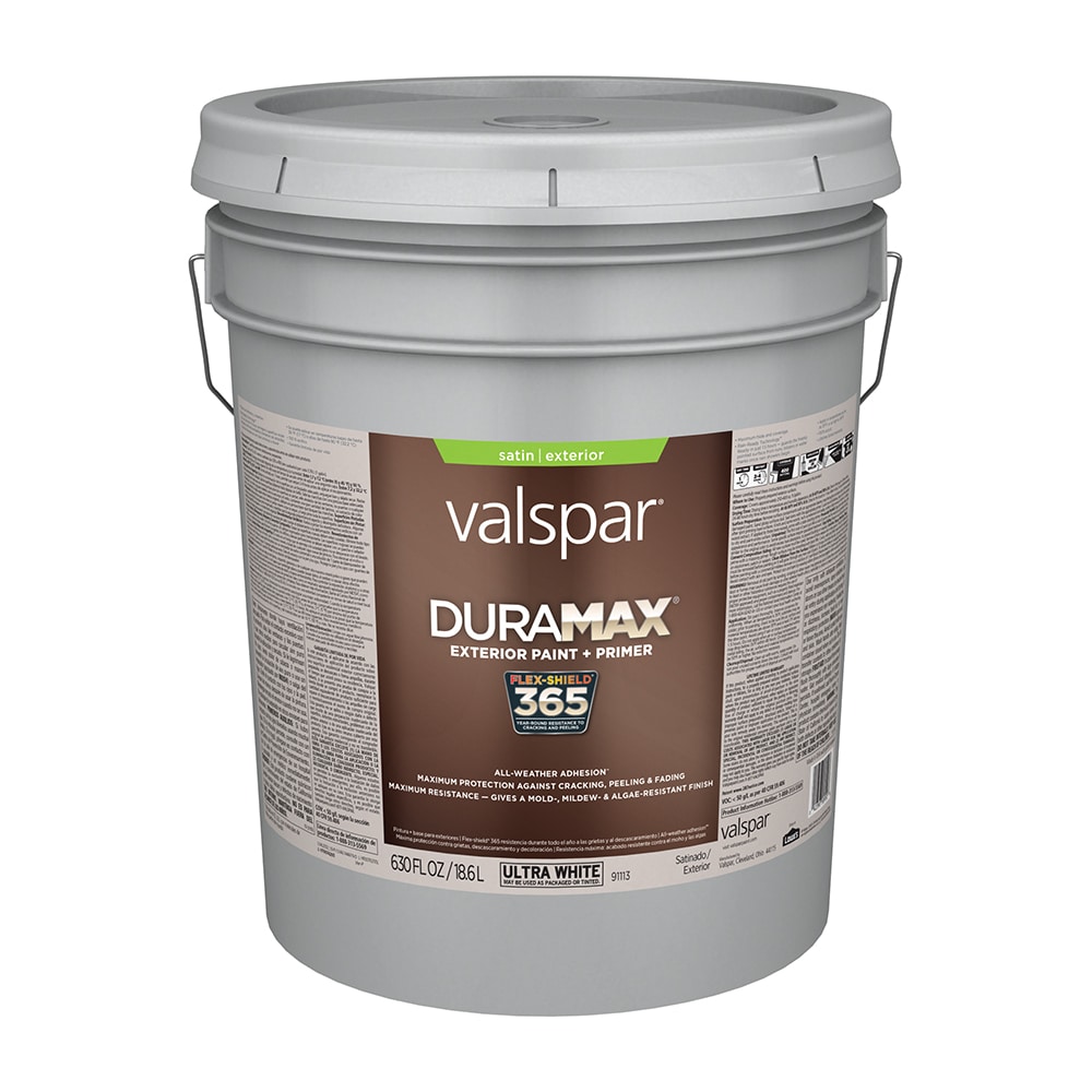 Valspar 3141-75 Barn and Fence Oil Based Paint, 1-Gallon, White - Exterior  House Paint 