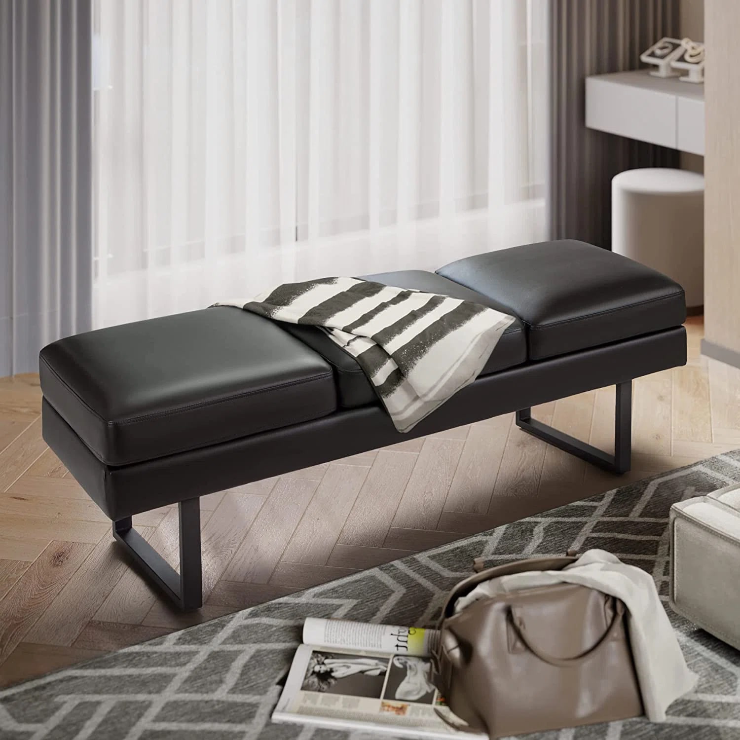 Vineego LS-LC22-0119-BK bench - View #5