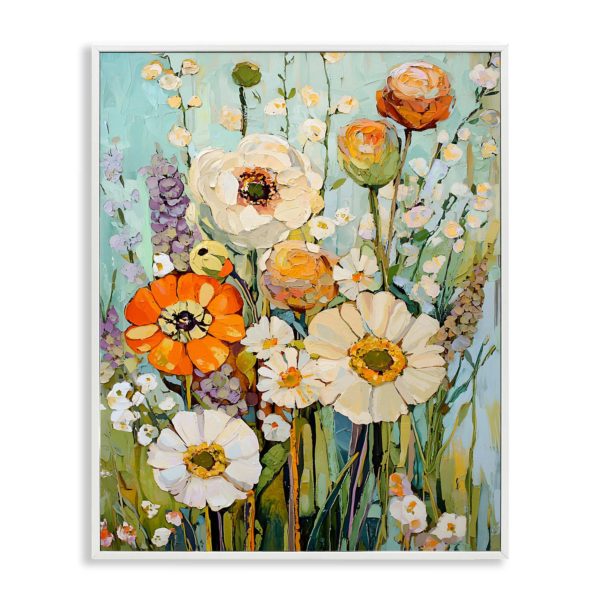 Stupell Industries BT-904-WFR-24X30 Woodland Inspiration Florals White Framed Giclee Art By Franklyn Gregory 24 x 30