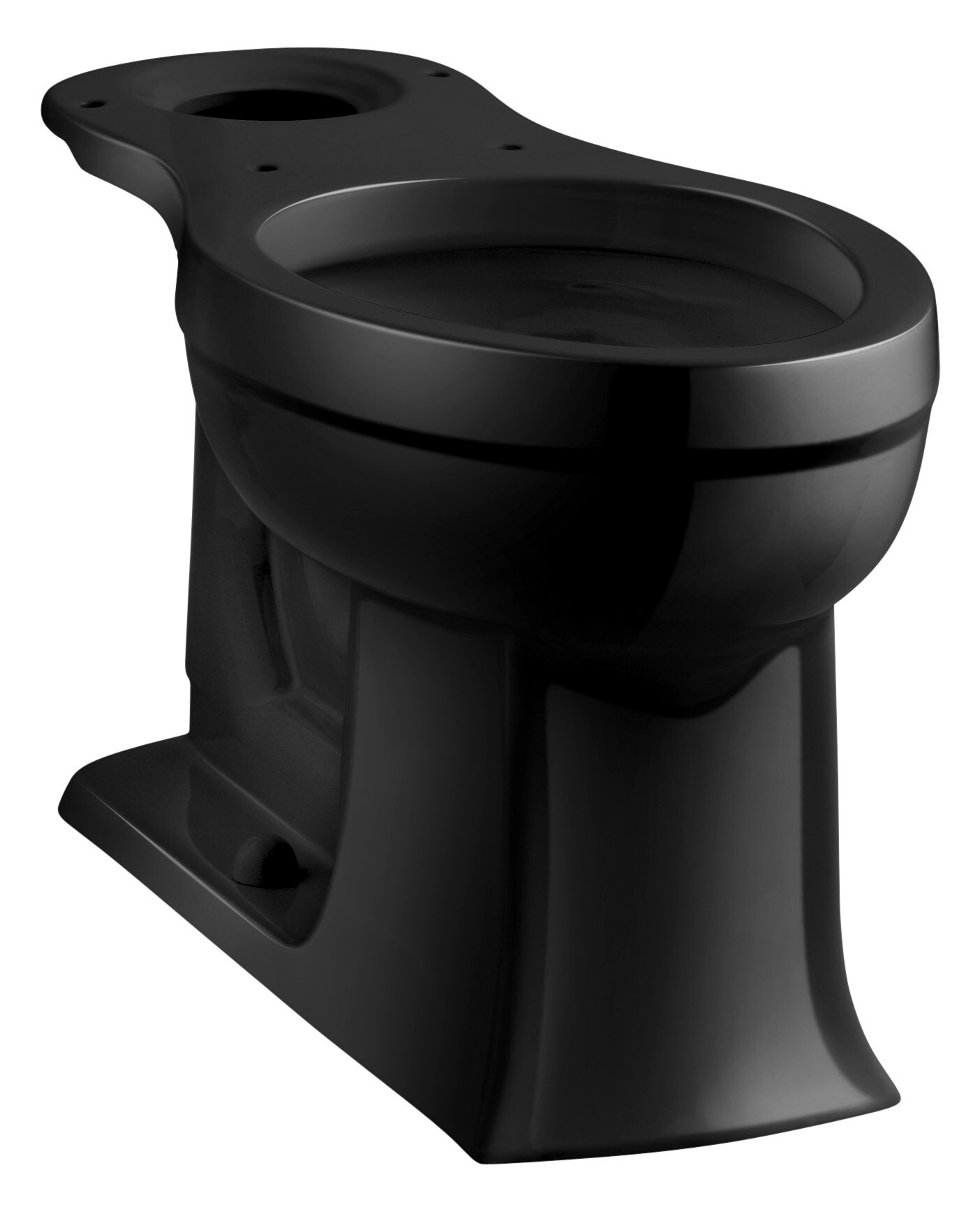 KOHLER 4356-7 Archer Black Black Elongated Chair height Toilet Bowl 12-in Rough-In