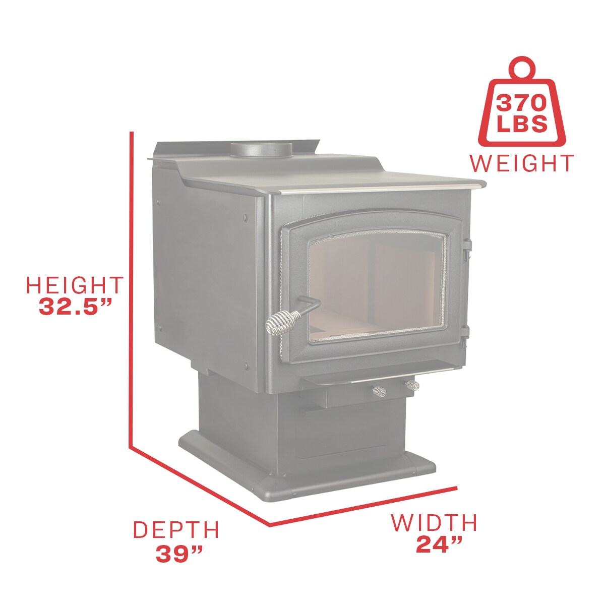 Ashley Hearth Products 3200 Sq Ft Heating Area Firewood And Fire Logs Stove Aw3200e P At 9719