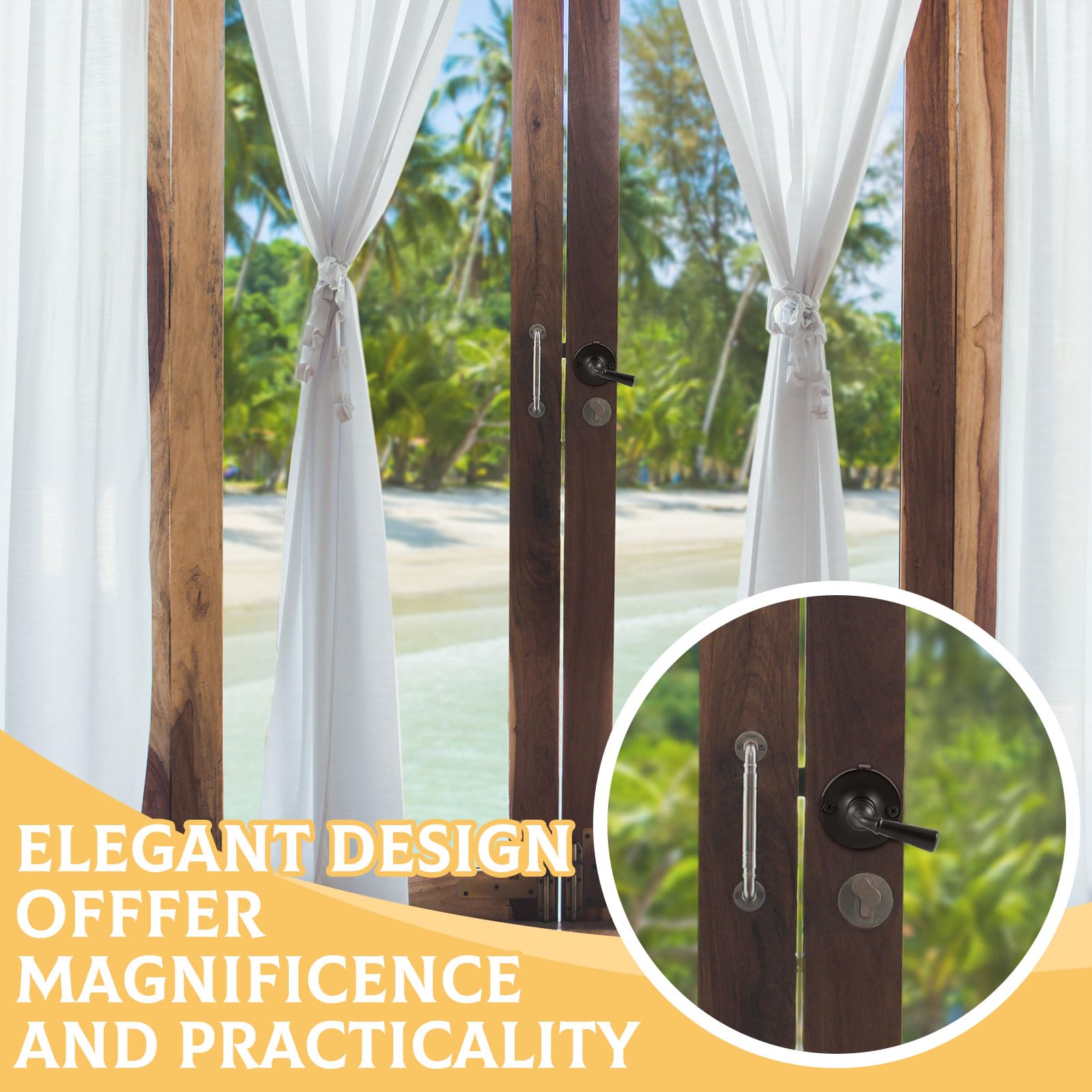 LILILIAN FMY Solid Brass Storm Door Latch Matte Black Finish Fits ...