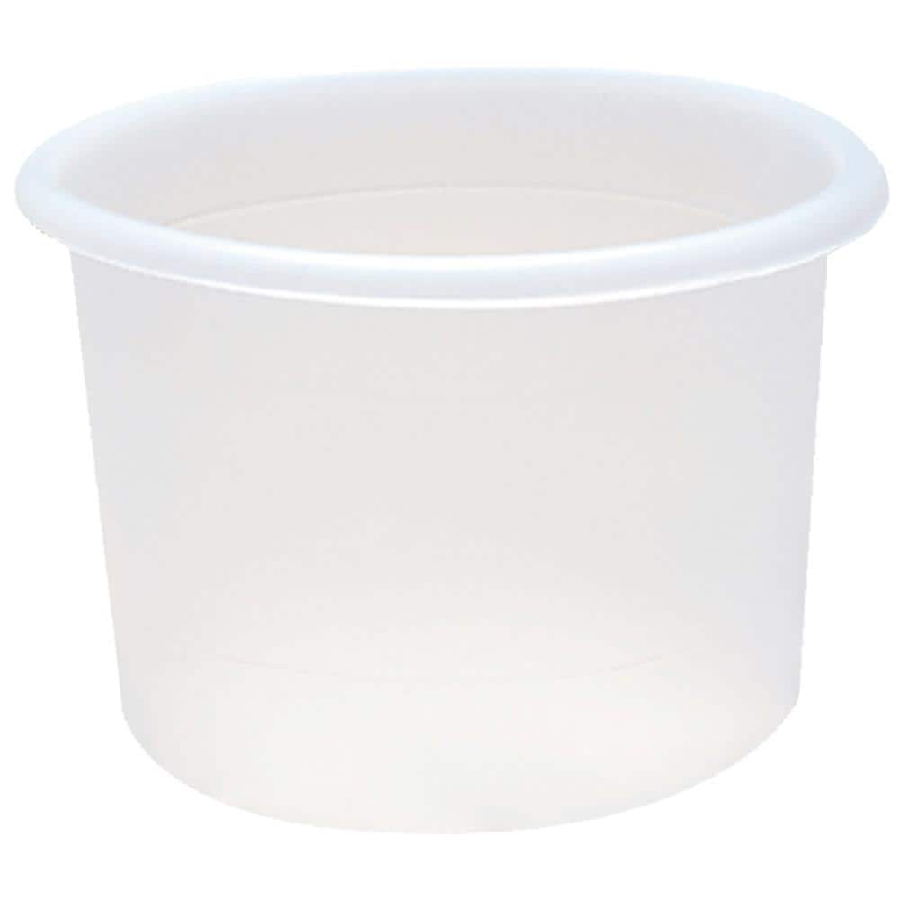 Small Plastic Buckets/Pails (Natural, White or Clear)
