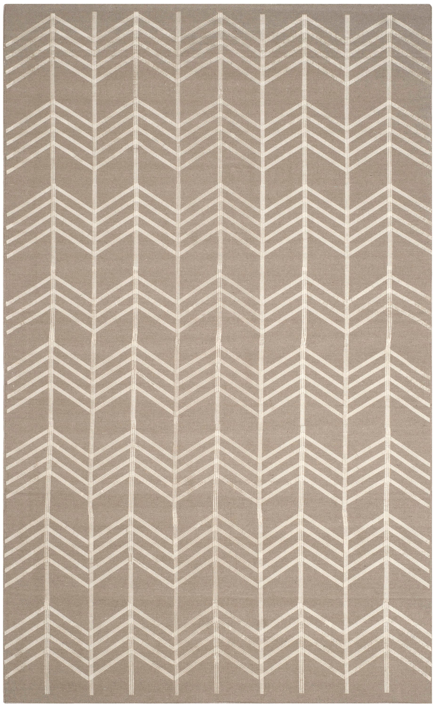 Safavieh KLM624A-5 Kilim Saniyah 5 x 8 (ft) Wool Beige Rectangular Indoor Abstract Oriental Area rug