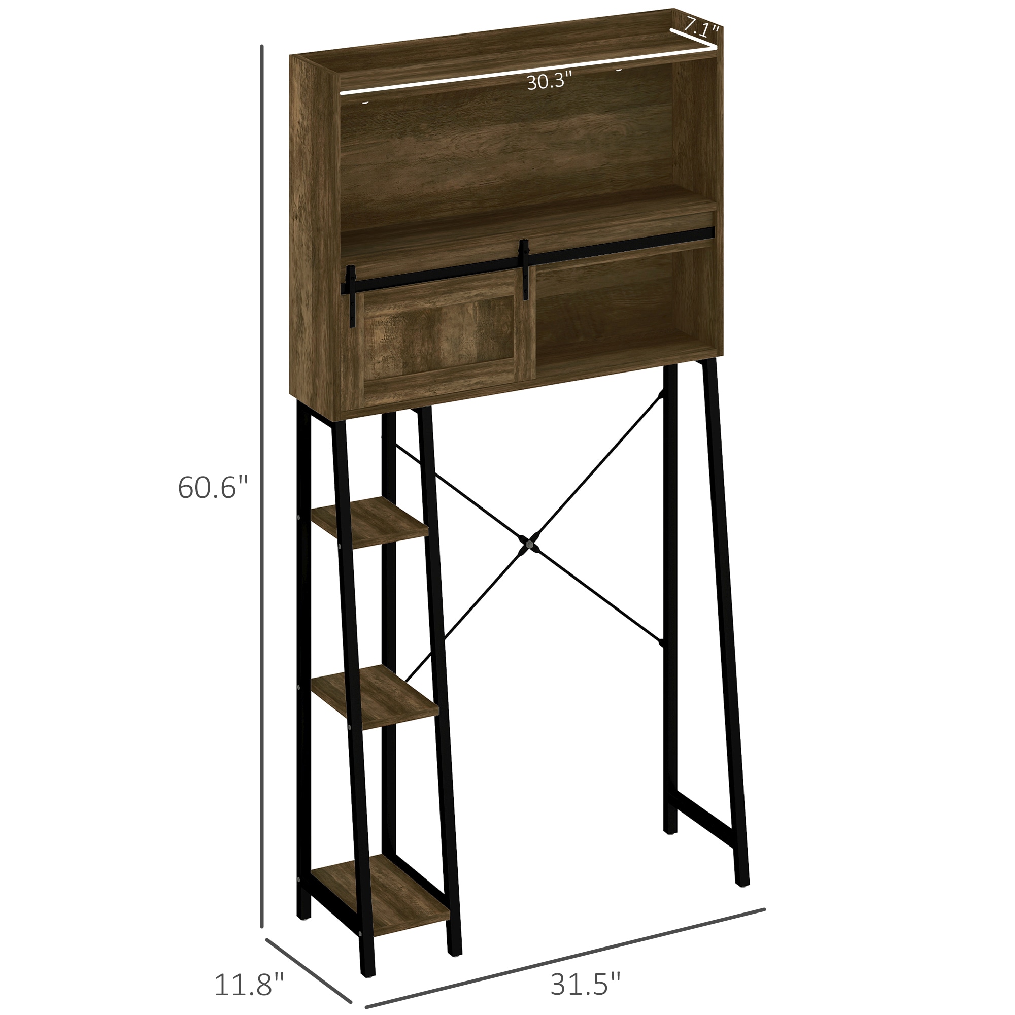 HomCom 834-770V80CF etageres - View #3