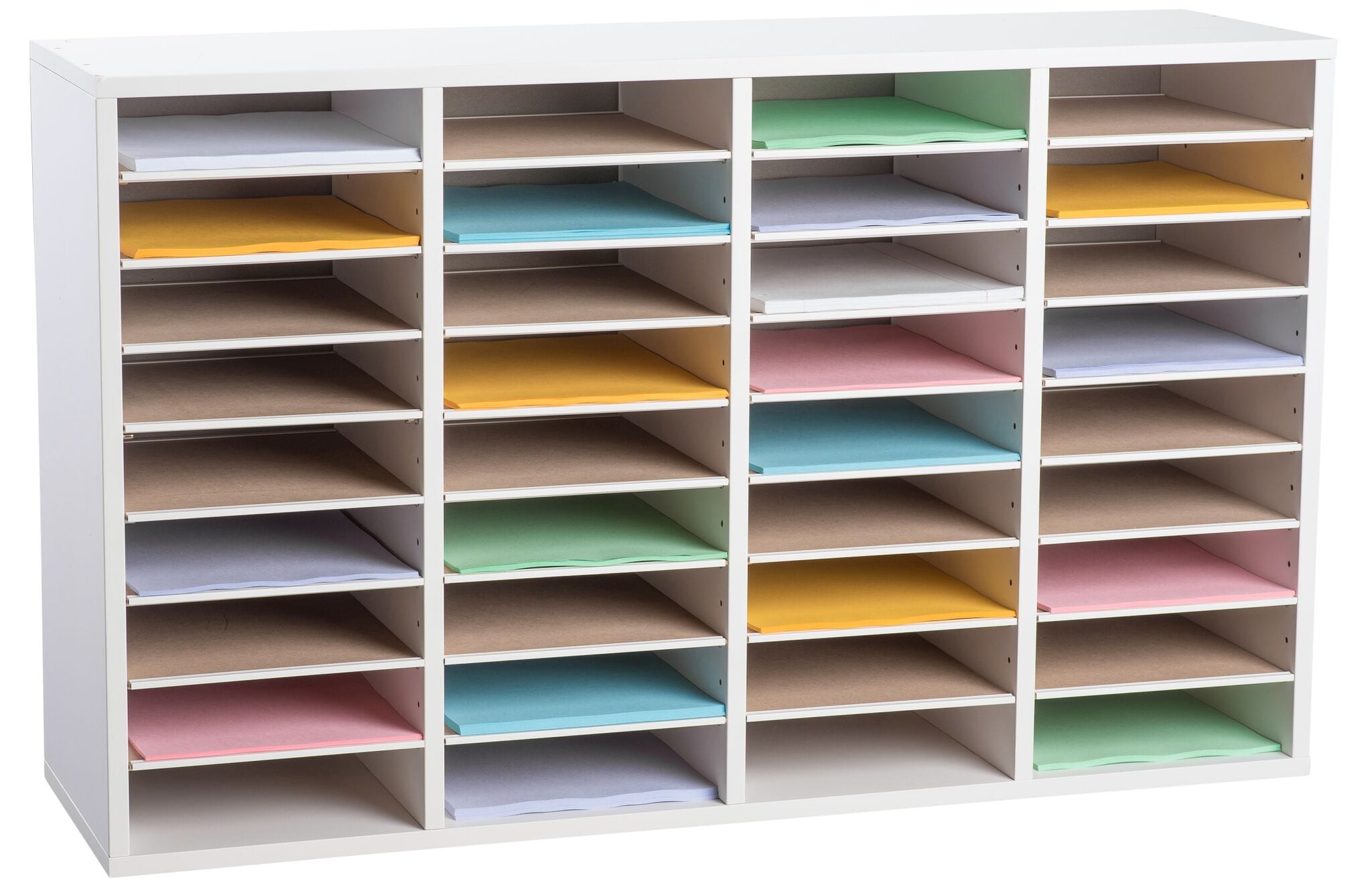Office Paper Organizer Classroom Employee Mailbox Sorter Storage Shelf Wood Desk 