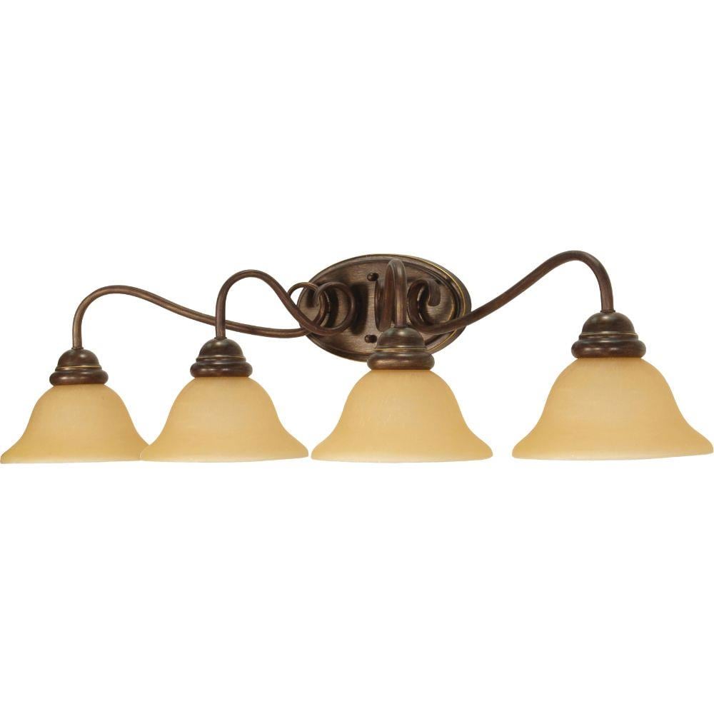  LW-SC527496 10.25-in 4-Light Sonoma Bronze Transitional Vanity Light Bar