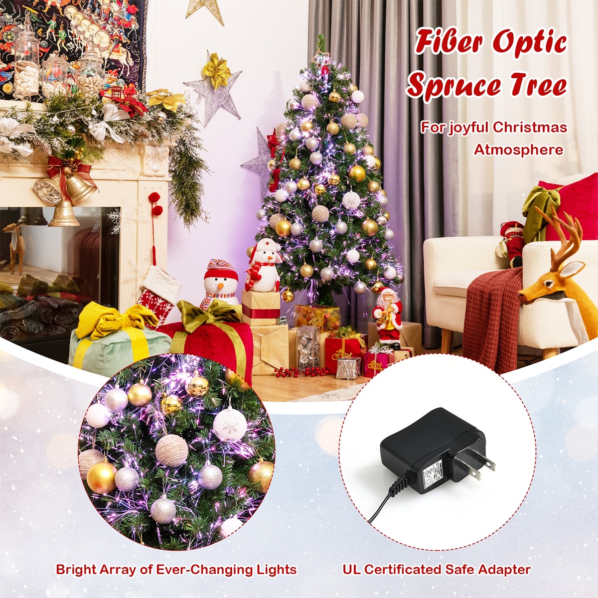 Forclover HYFE-23731US Artificial-Christmas-Trees - View #3