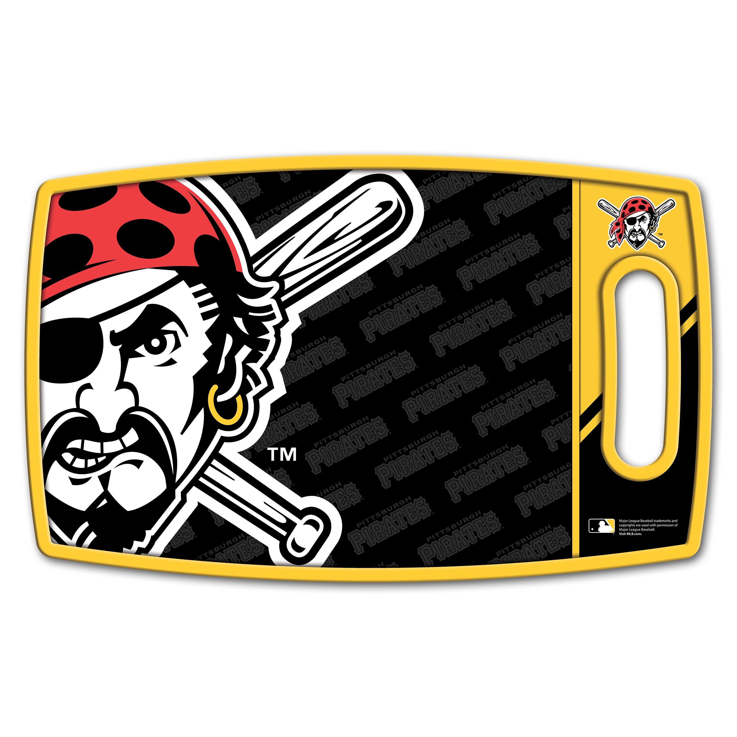 Sportula Pittsburgh Pirates Logo Series Cutting Board 9-in L x 14