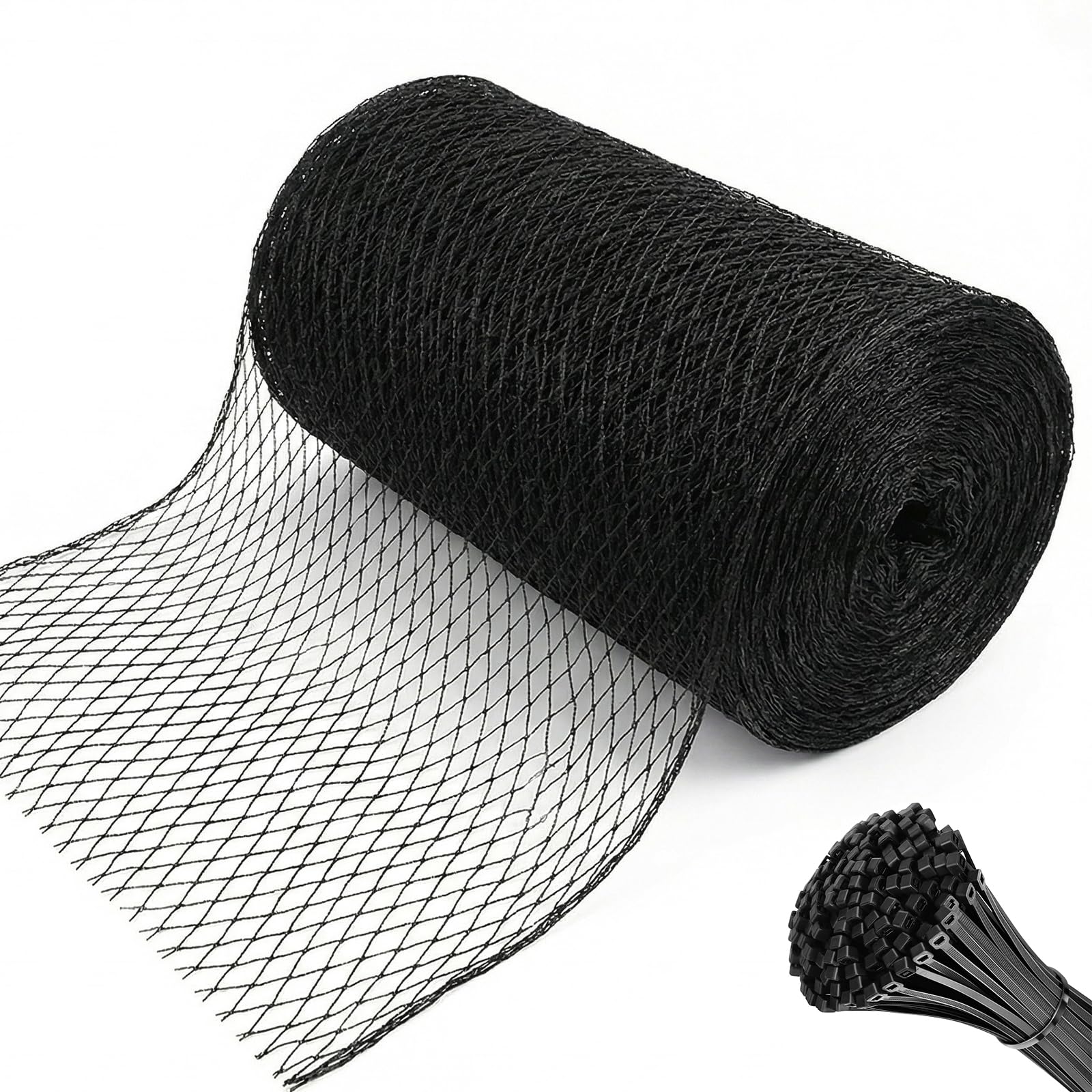AKSCYZM  Bird Netting 15 by 30 FT Garden Netting for Chicken Coop Poultry Fence Fruit Trees Plants Vegetables Protection from Birds Deer Squirrels