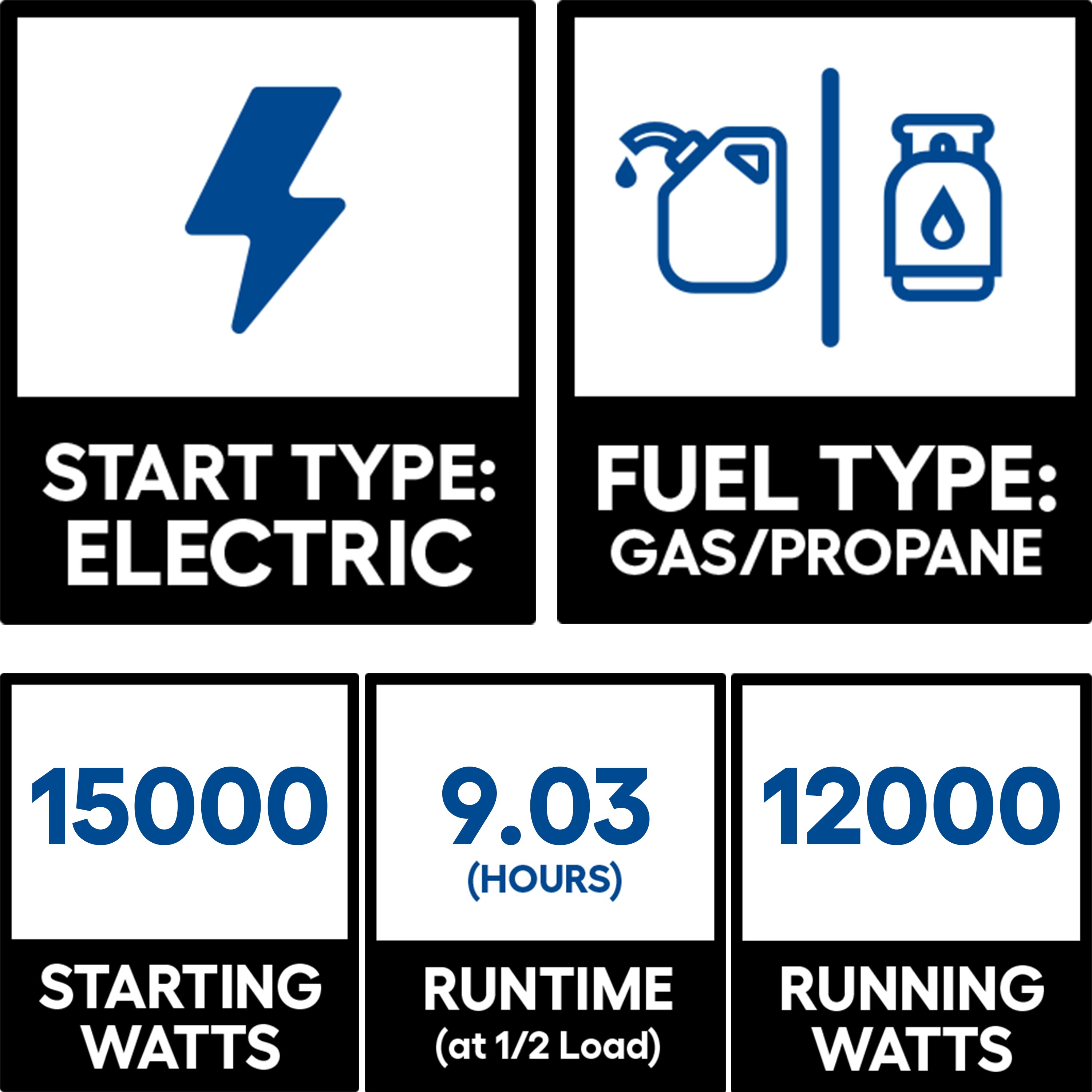 DuroMax XP15000EH Portable-Generators - View #2