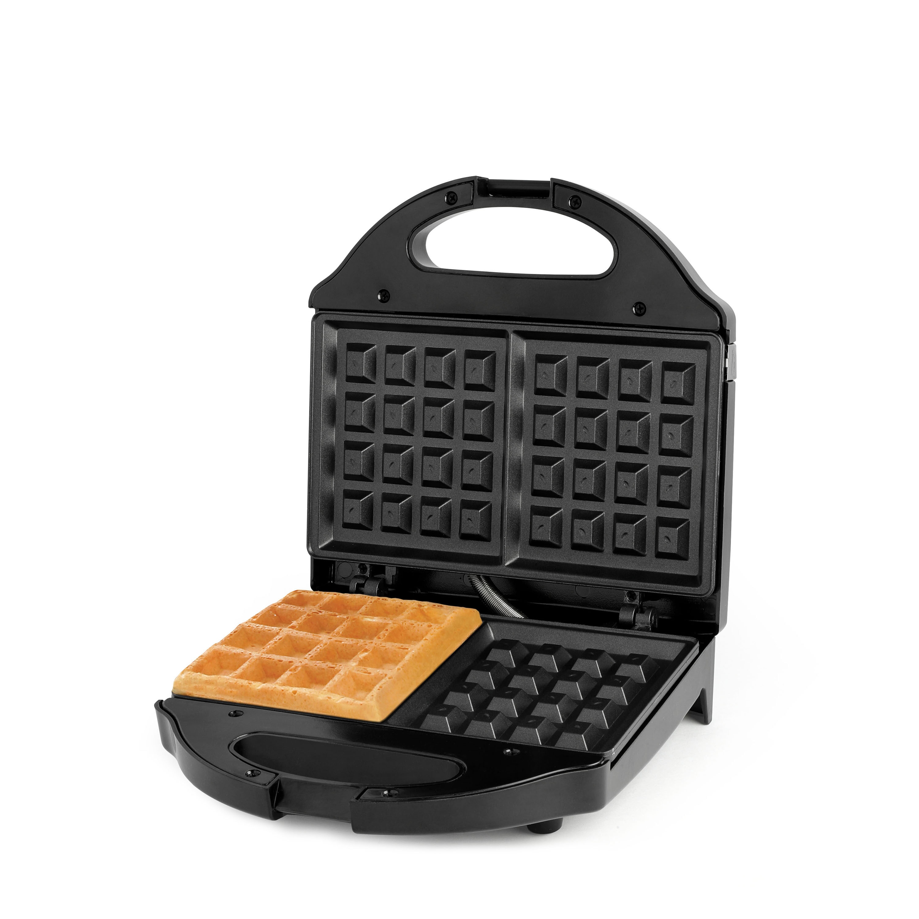 Elite Ceramic Nonstick 2-Square Waffle Maker, Black