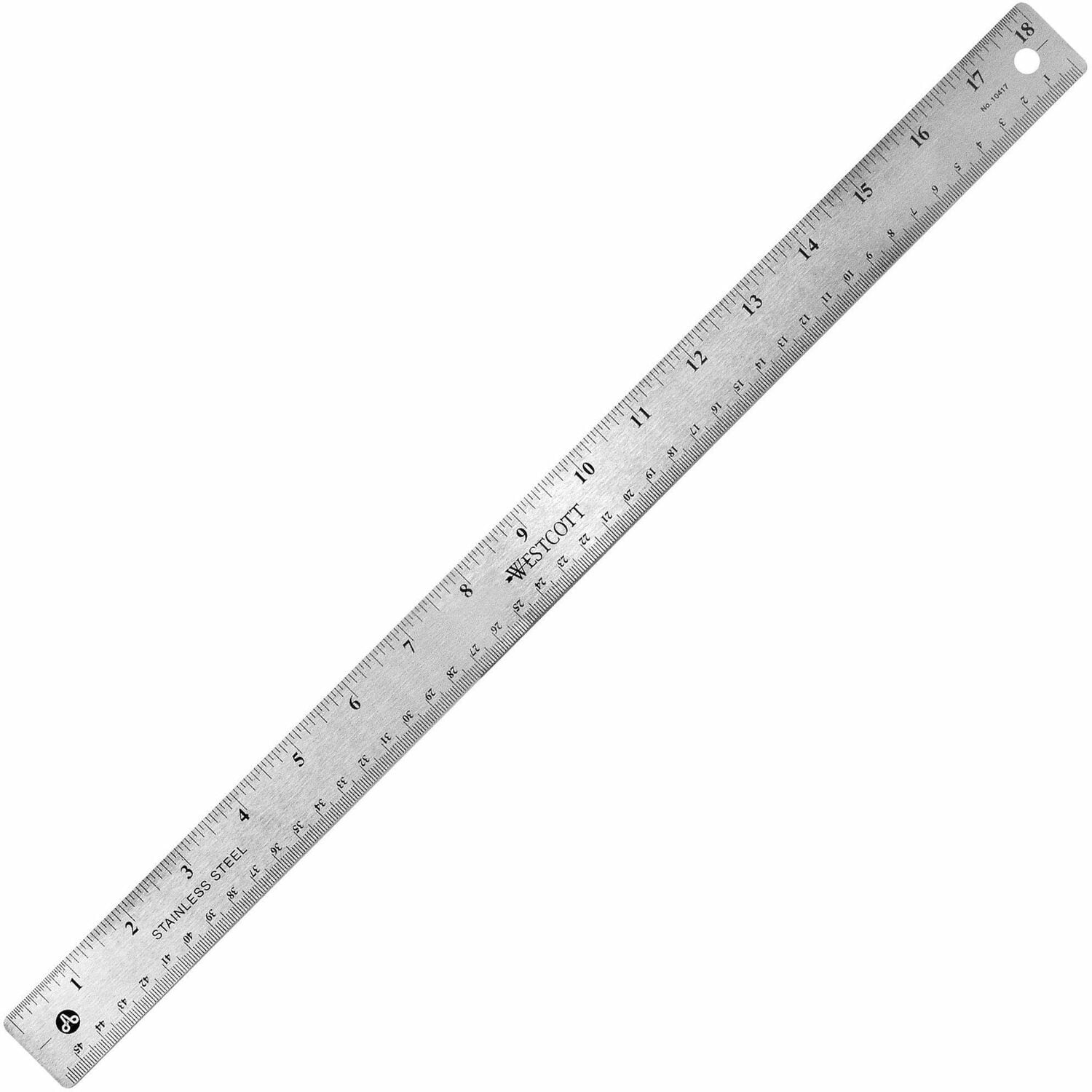  Stainless Steel Rulers in Stainless Steel Stainless Steel 18 Length x 1 Width