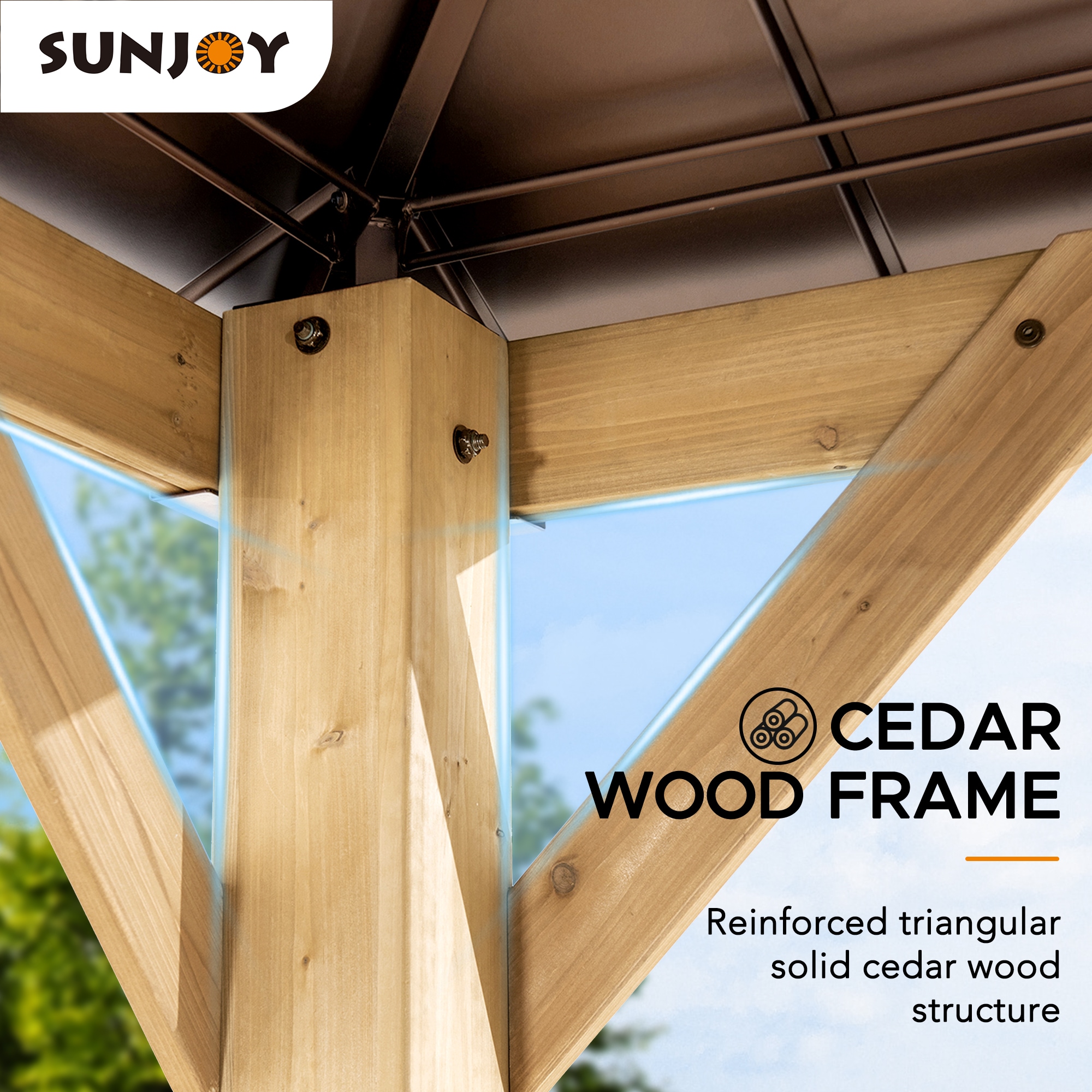 Sunjoy A102005804 Wood-Resin-Gazebos - View #3