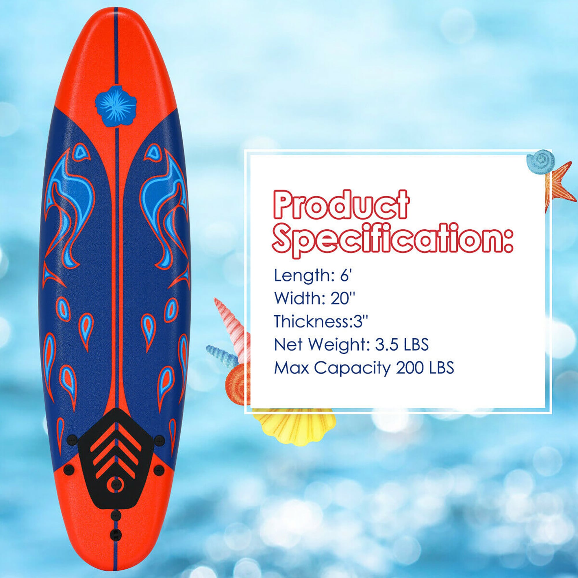 Goplus 6-ft Rigid Stand Up Paddle Board 1 in the Stand Up Paddle 