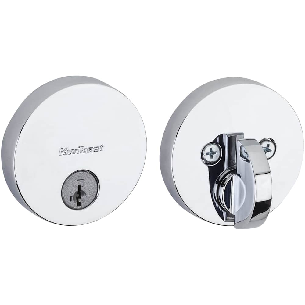 Kwikset 258RDTS Uptown Low Profile Single Cylinder Deadbolt with SmartKey Technology #258RDT-26S.STRKP