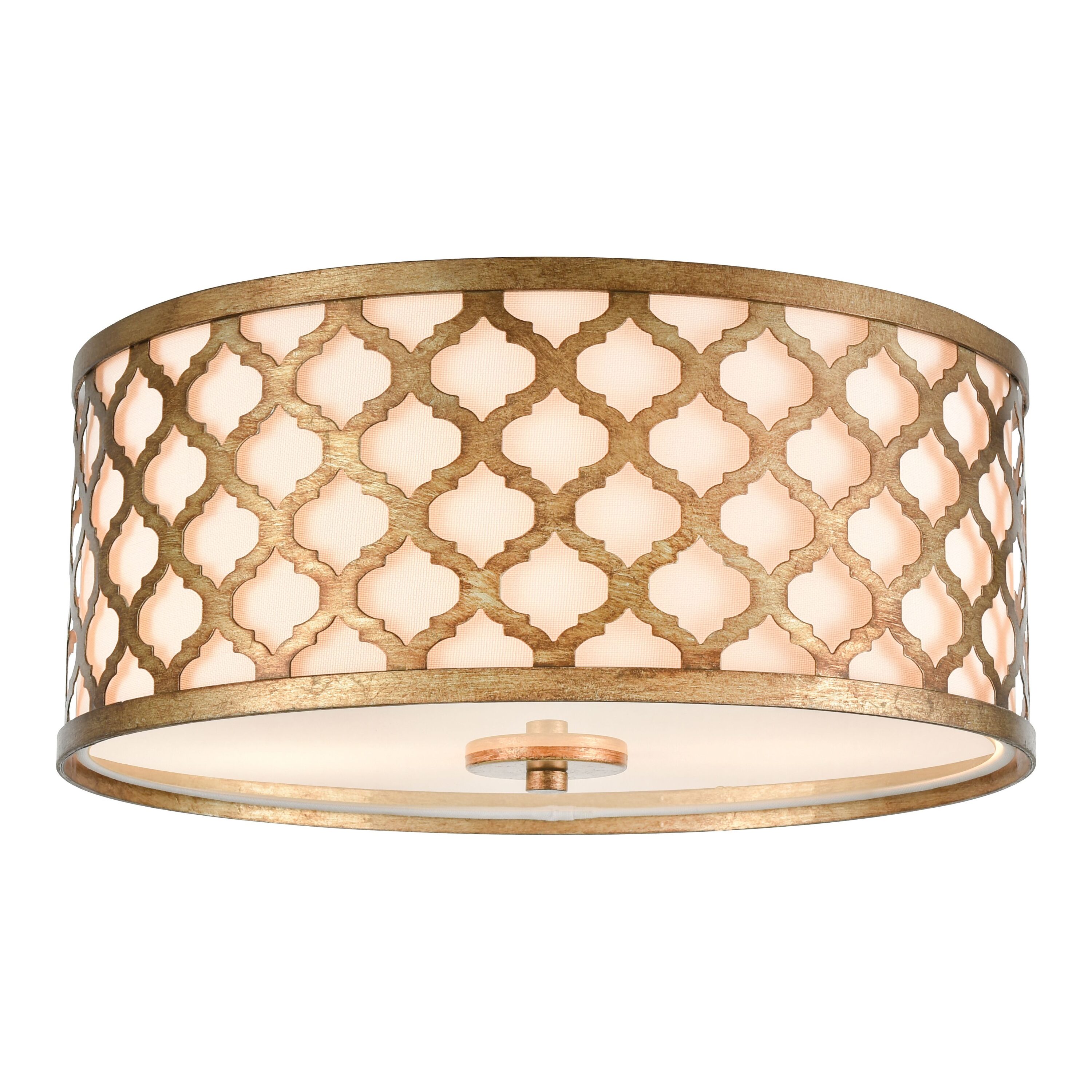 Westmore by ELK Lighting LW-2023260600339 Sunset 2 -Light 15-in Multiple finishes Gold Flush Mount Light