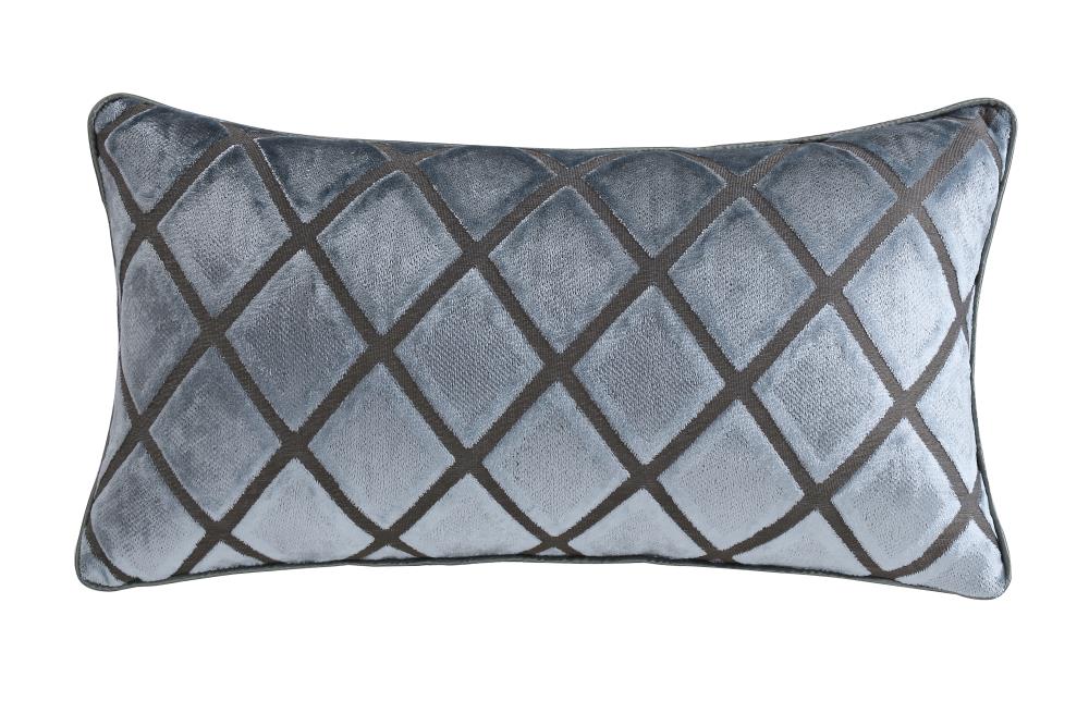 Amazing Rugs PIL-VTBR2850 11-in x 20-in Grey Front, Orange Back Oblong Indoor Decorative Pillow