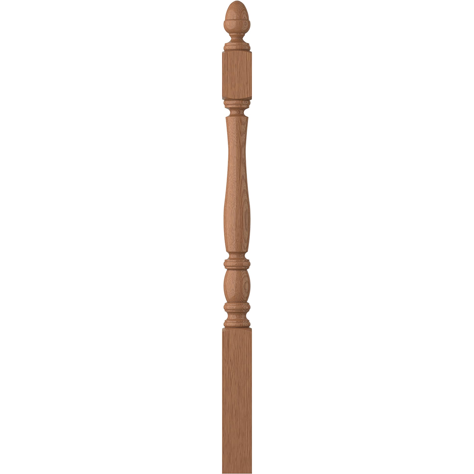 L.J. Smith Stair Systems LJP-3240-WO LaSalle 3-in x 47.4375-in Unfinished White oak Starting Stair Newel Post