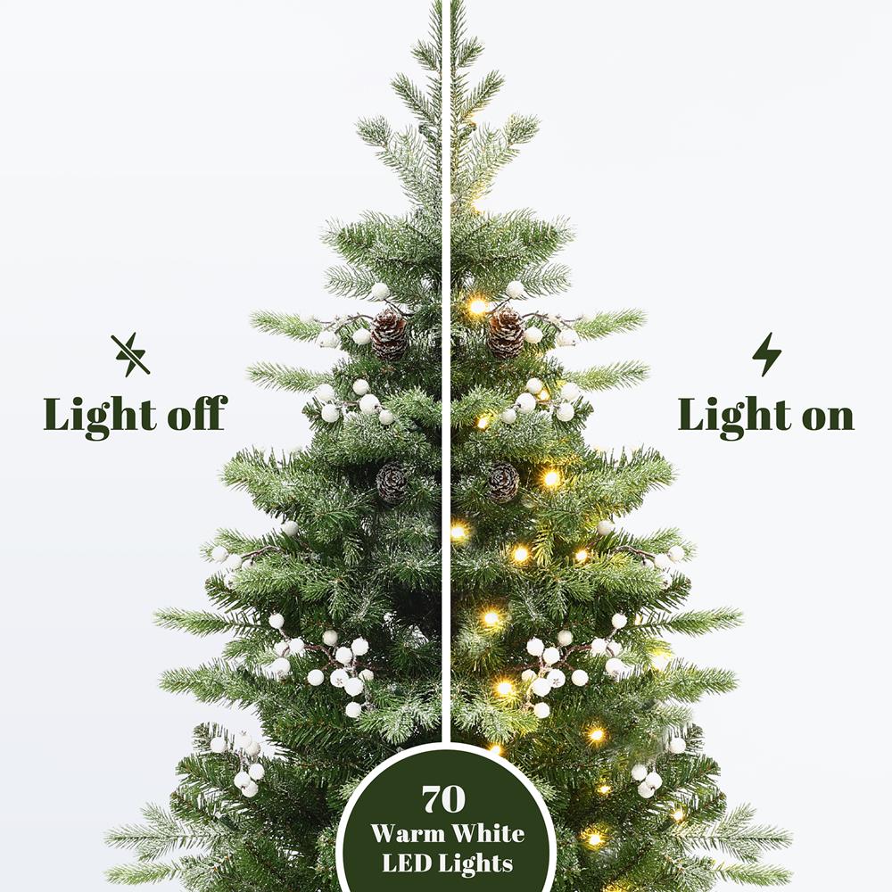 LuxenHome WHAP2460 Artificial-Christmas-Trees - View #3