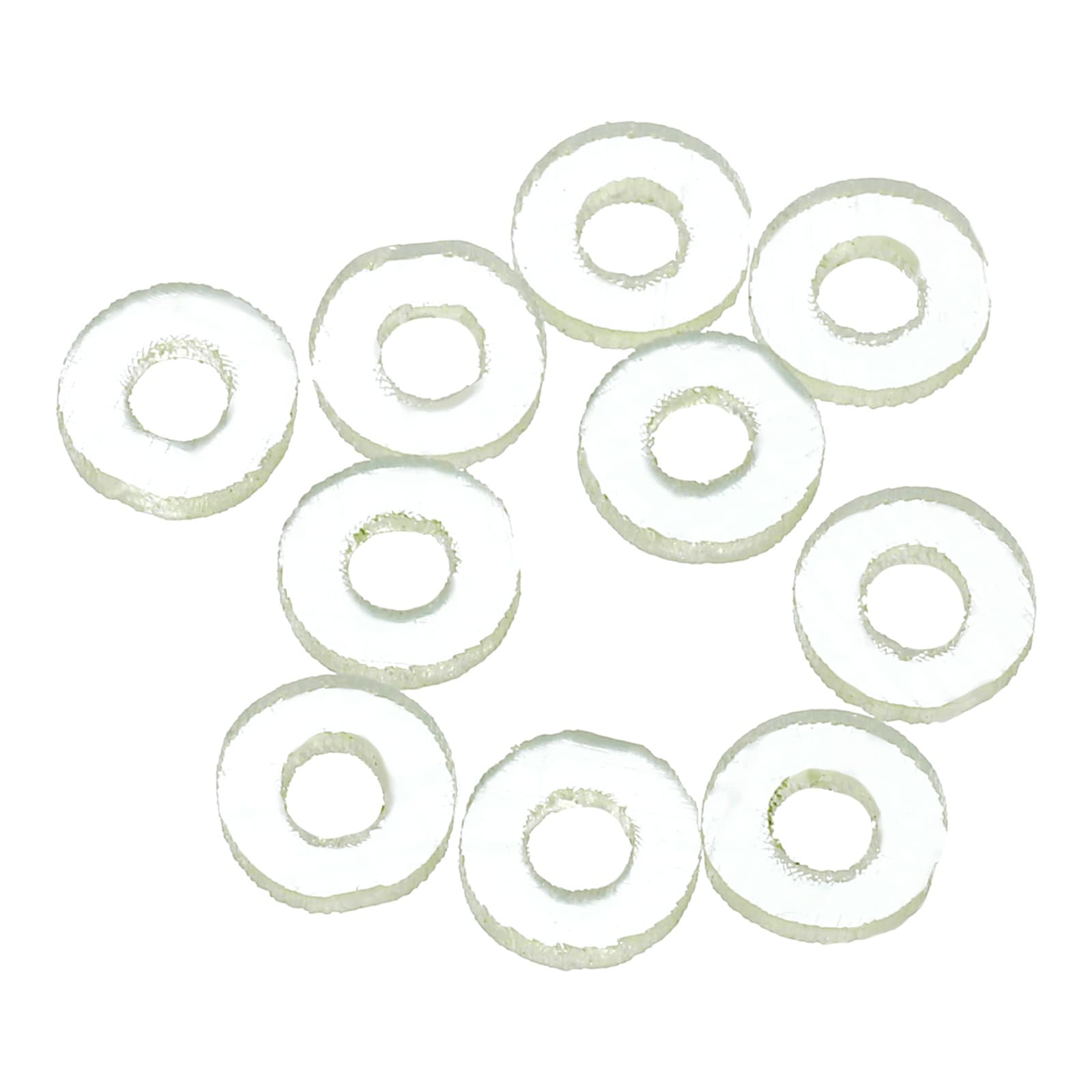 Unique Bargains 10pcs PU Flat Washers 6mm OD 2mm ID 1mm Thick Round Polyurethane Flange Sealing Gasket Spacer for Industrial Electrical Appliance Pipe