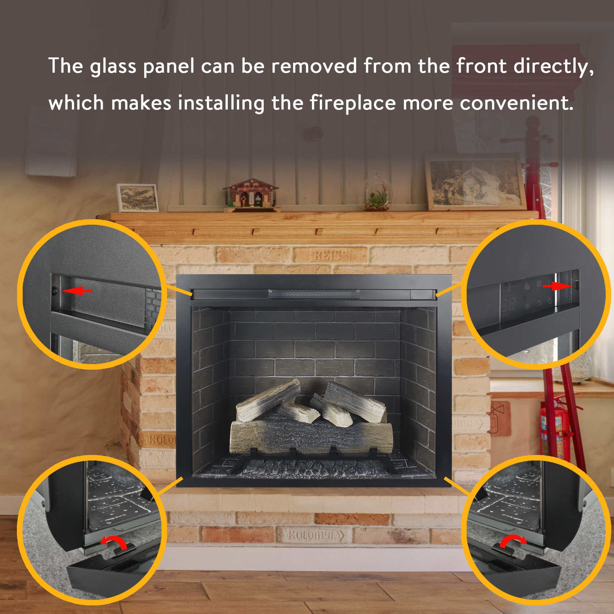 Clihome CL-CB72998 Electric-Fireplaces - View #7