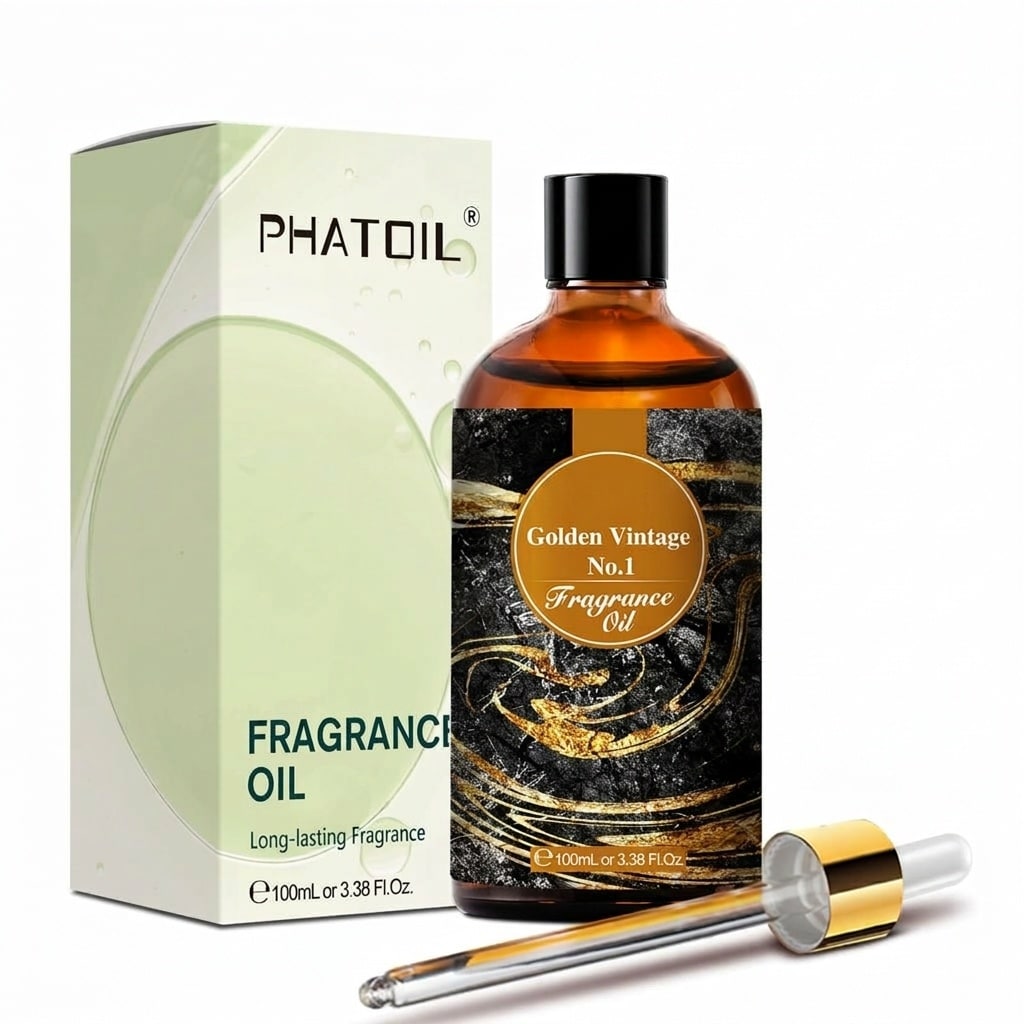 LAIFUCAM  Golden Vintage No1 Fragrance Oil Bottle 100ml Long Lasting Scent for Aromatherapy Diffusers Humidifiers Candle and Soap Making Home