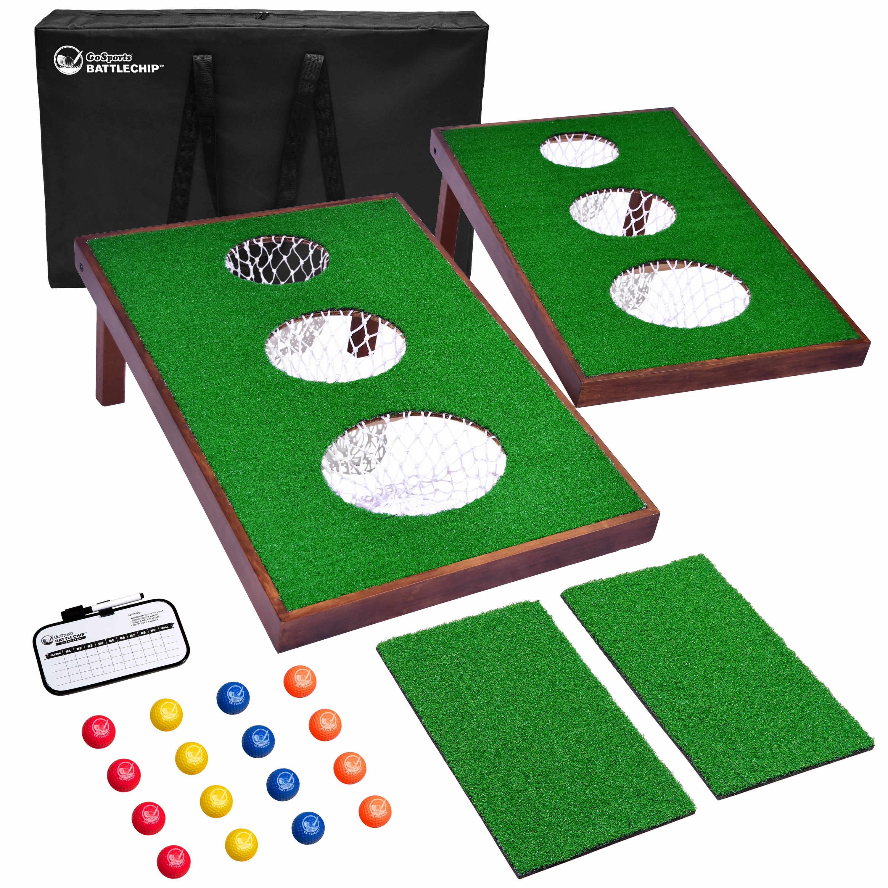 GoSports Golf Simulator - BATTLECHIP: Golf and Cornhole Hybrid