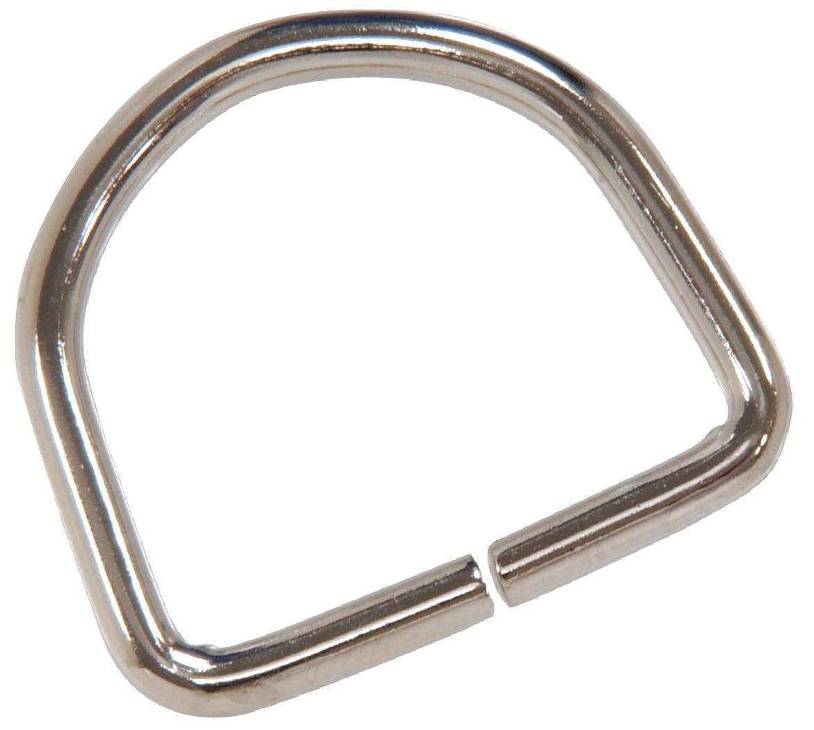 1 Nickel, 2-Sided Halter Ring, Zinc Alloy, #L-2485
