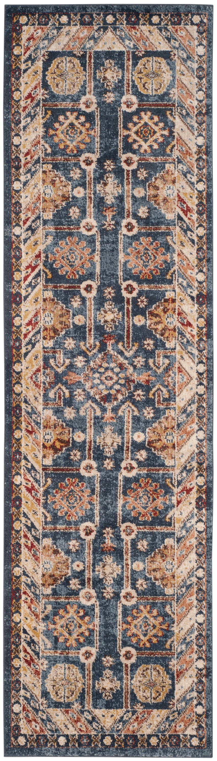 Royal Ivory 27'' Traditional Synthetic Runner Rug