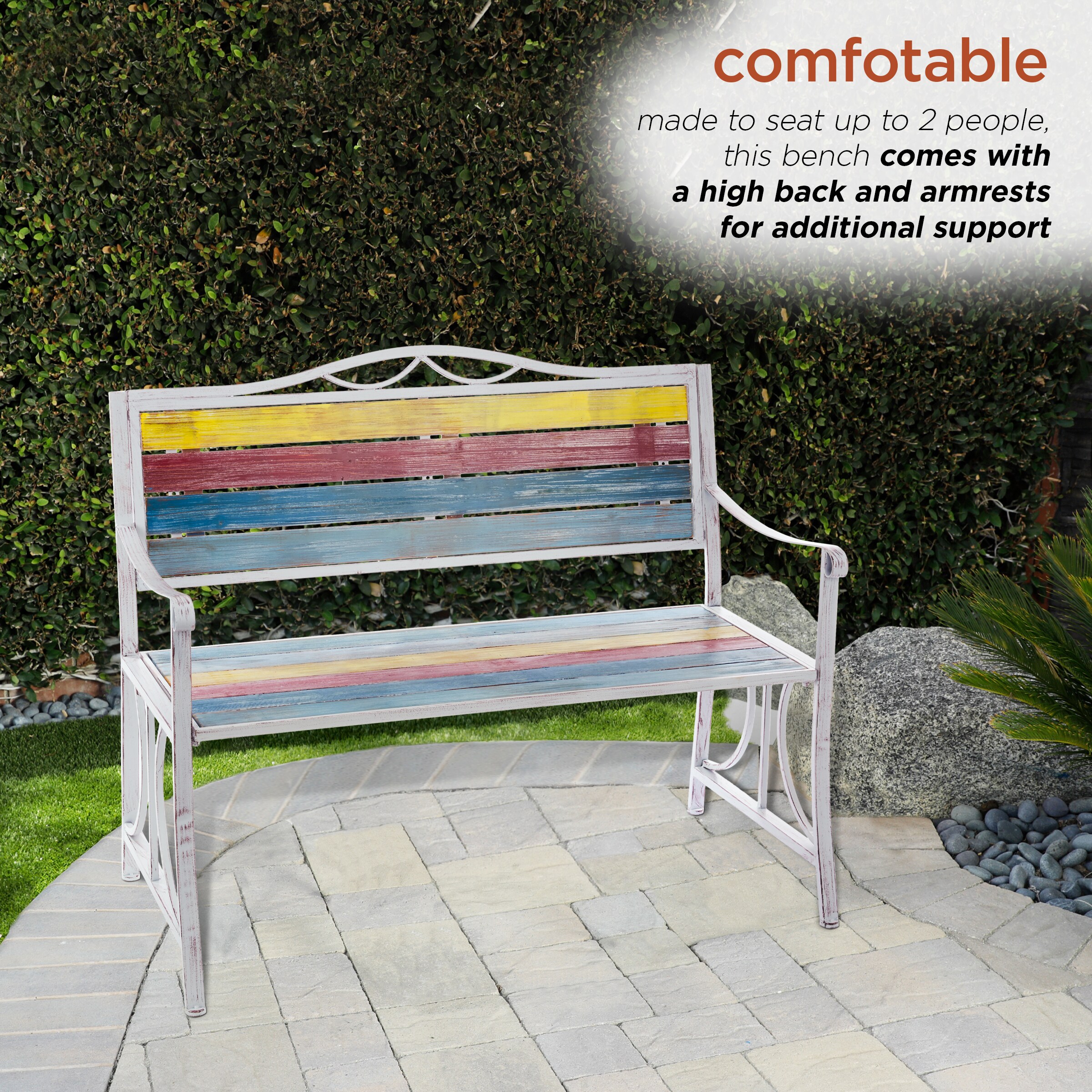 Alpine Corporation MZP563 Commercial-Benches - View #7