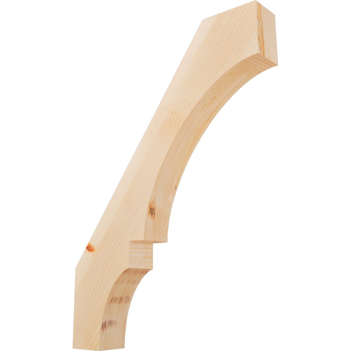 Ekena Millwork BRC04X22X30BOA00SDF 3-1/2-in x 22-in x 30-in Douglas Fir Unfinished Wood Balboa Smooth Knee Brace