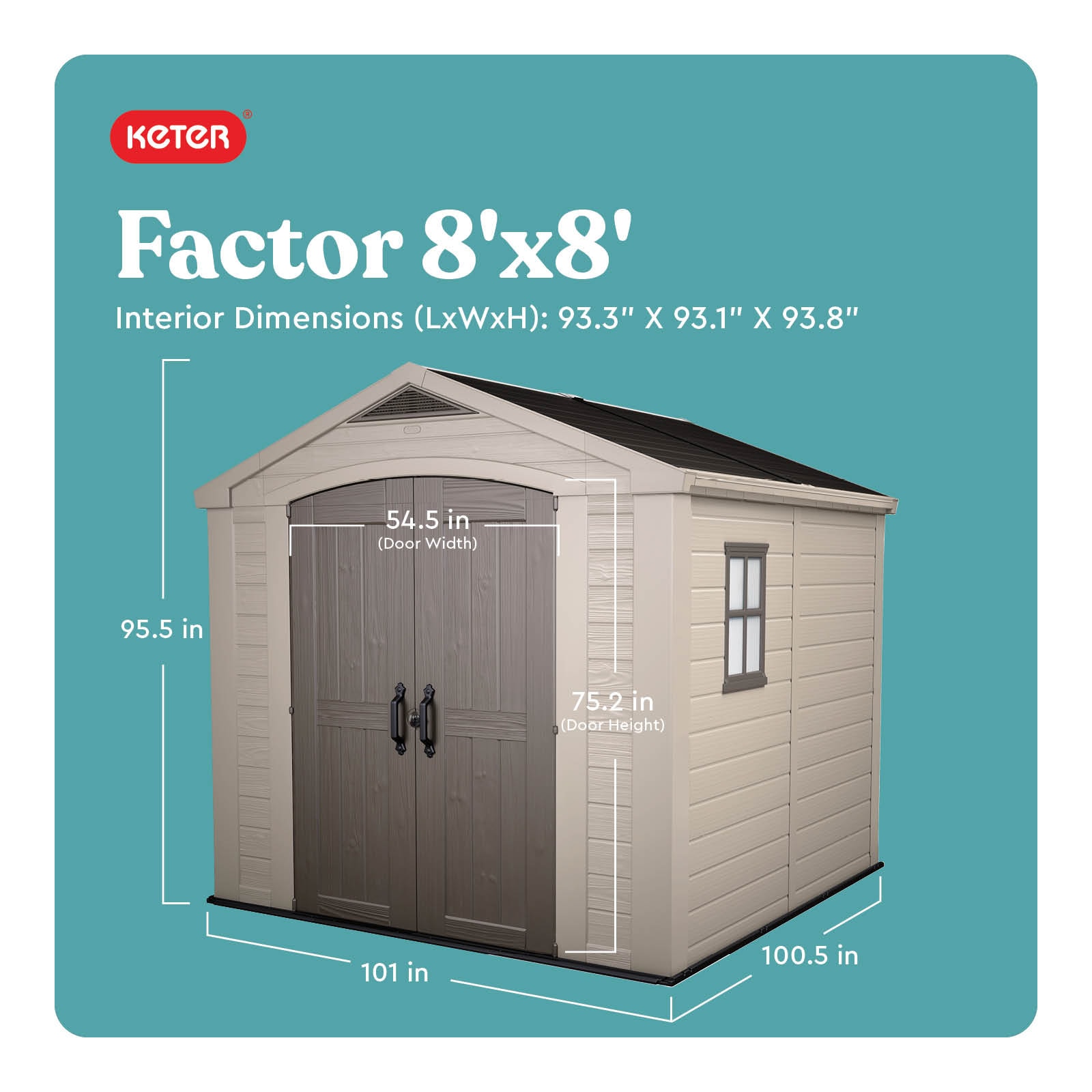 Keter 17197916 Vinyl-Resin-Storage-Buildings - View #3