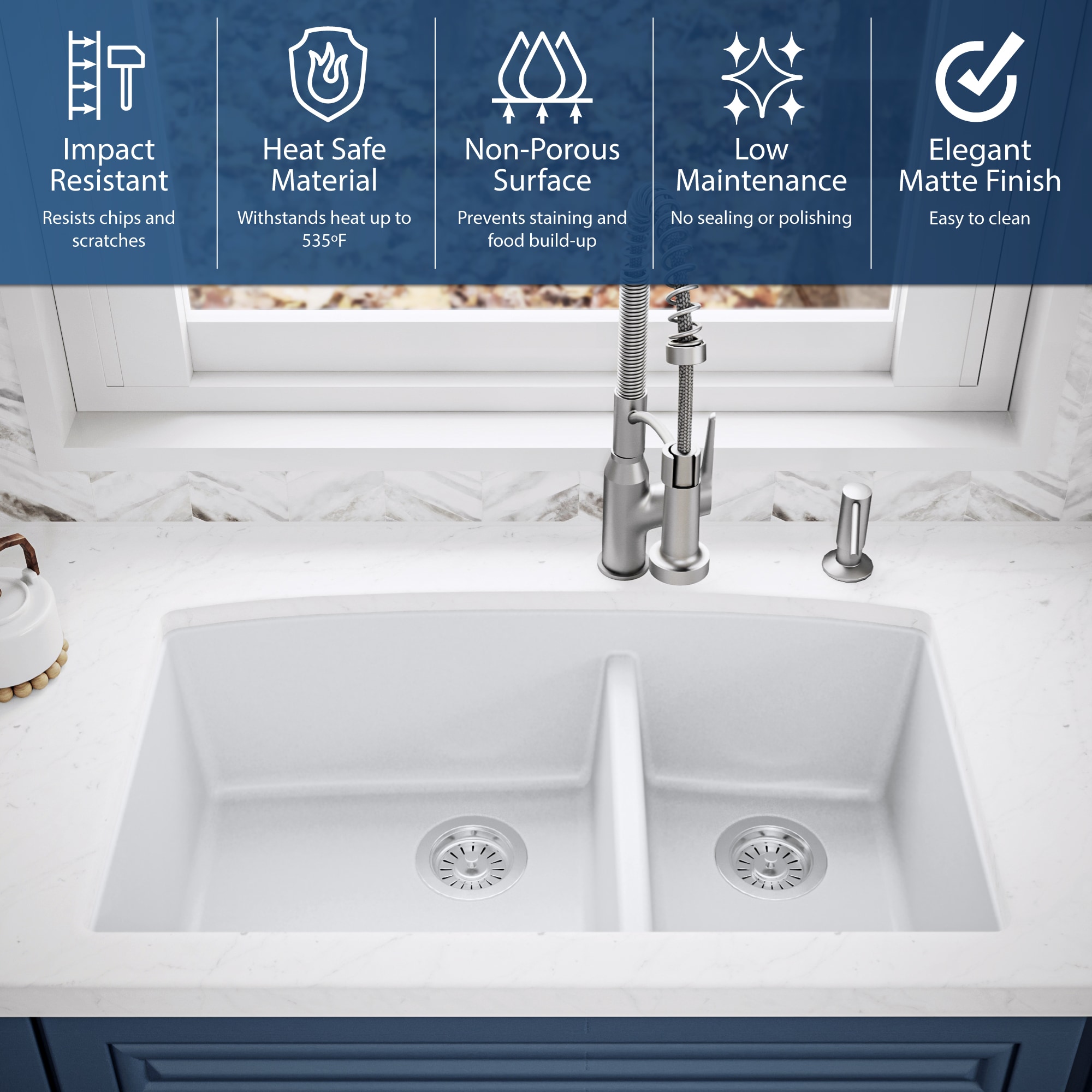 Karran QU-711-WH Kitchen-Sinks - View #6