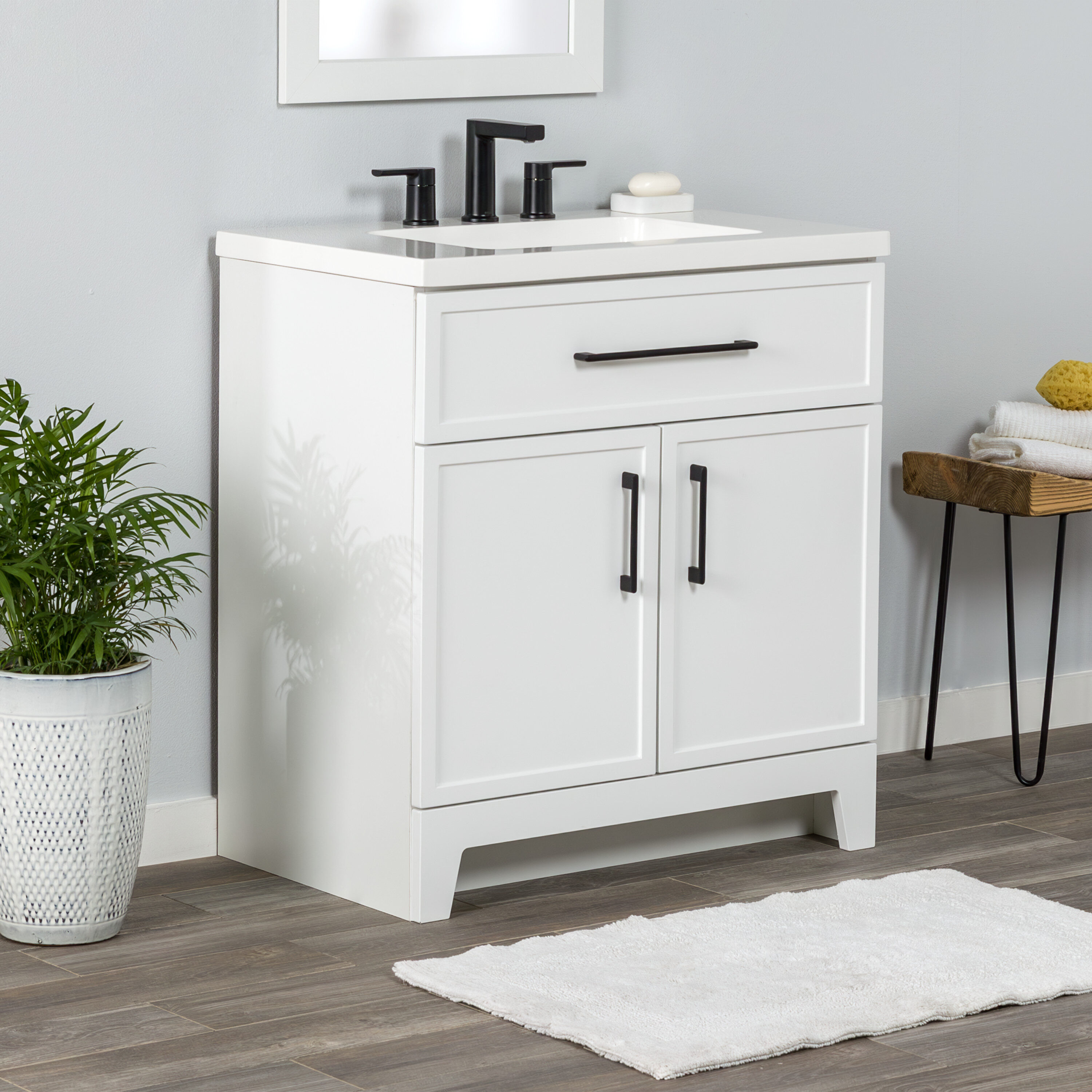 Style Selections LW24W30P2-WH Bath-Vanity-Combo - View #6