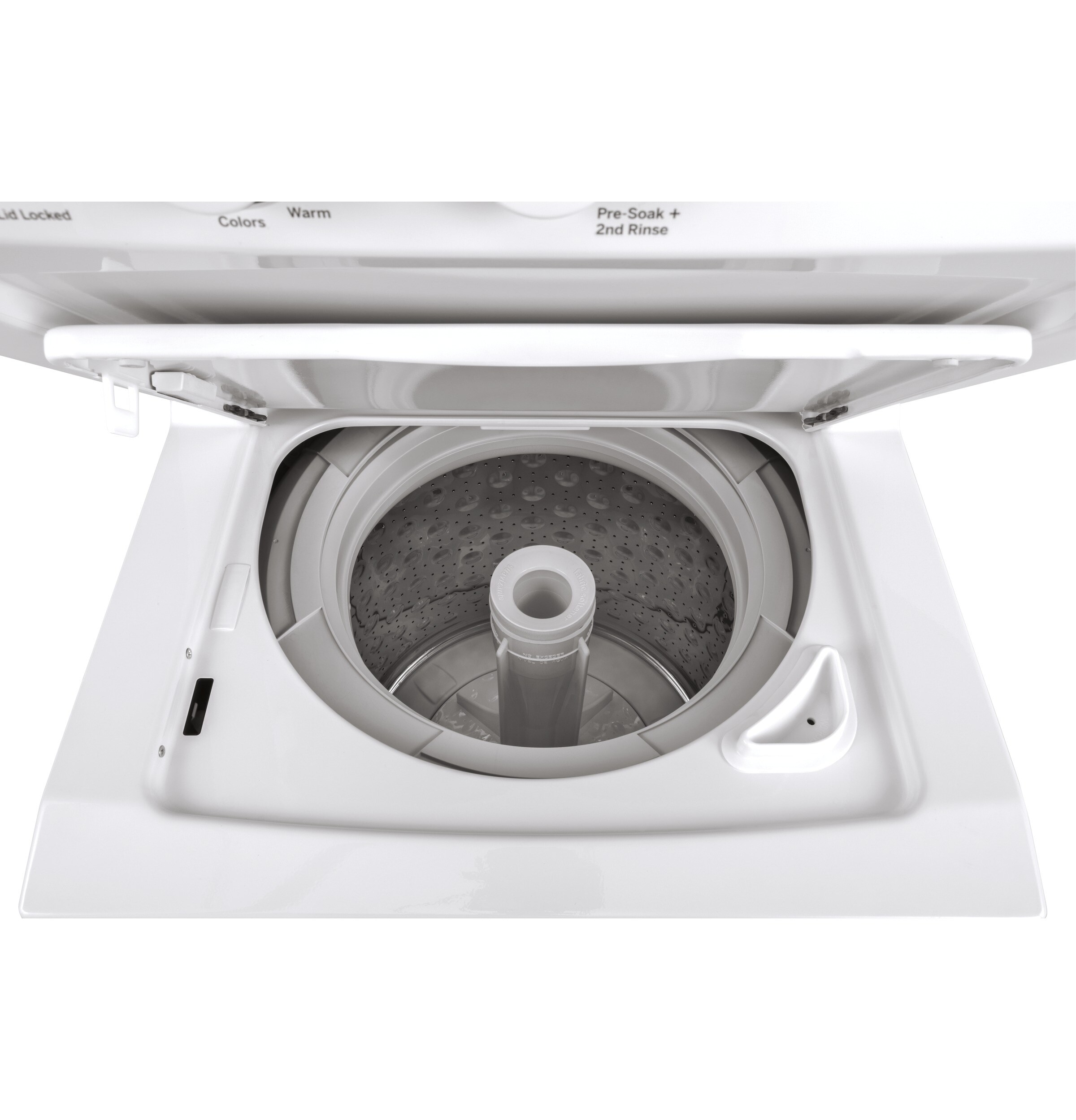 GE Gas Stacked Laundry Center with 2.3-cu ft Washer and 4.4-cu ft Dryer