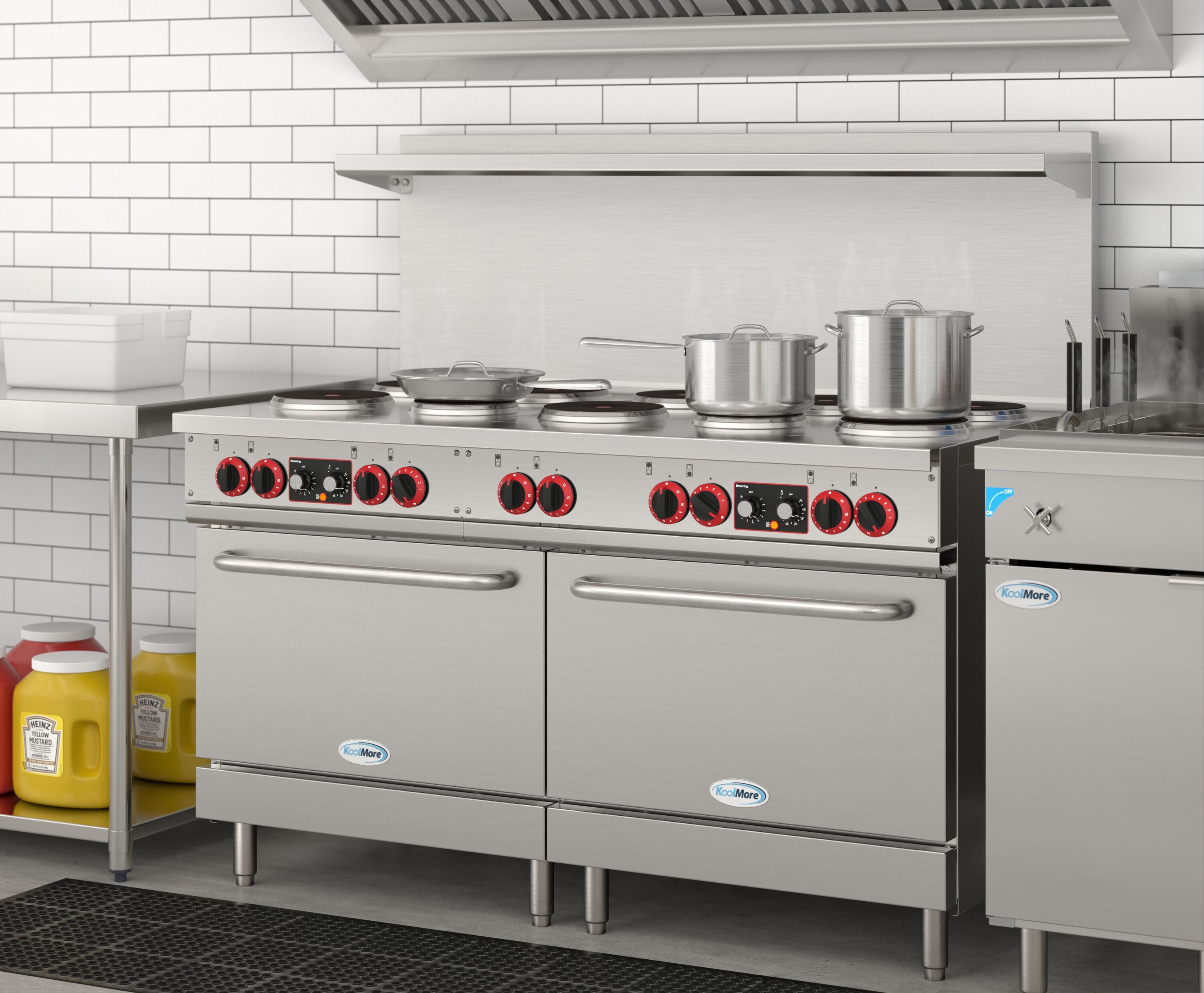KoolMore LOW-KM-CR60-E Double-Oven-Elec-Ranges - View #3