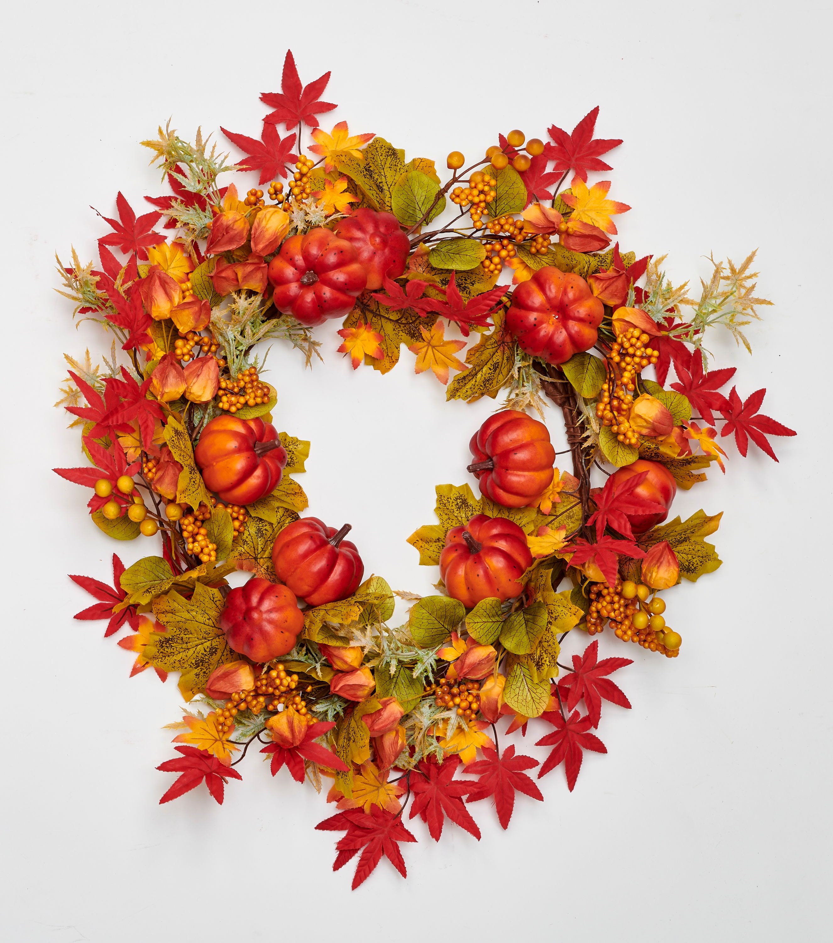 Worth Imports 9931 24-in Pumpkin Artificial Wreath