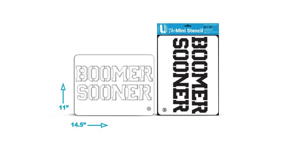 U-Stencil Oklahama Boomer Sooner Curbee Stencil | OUOOS-601