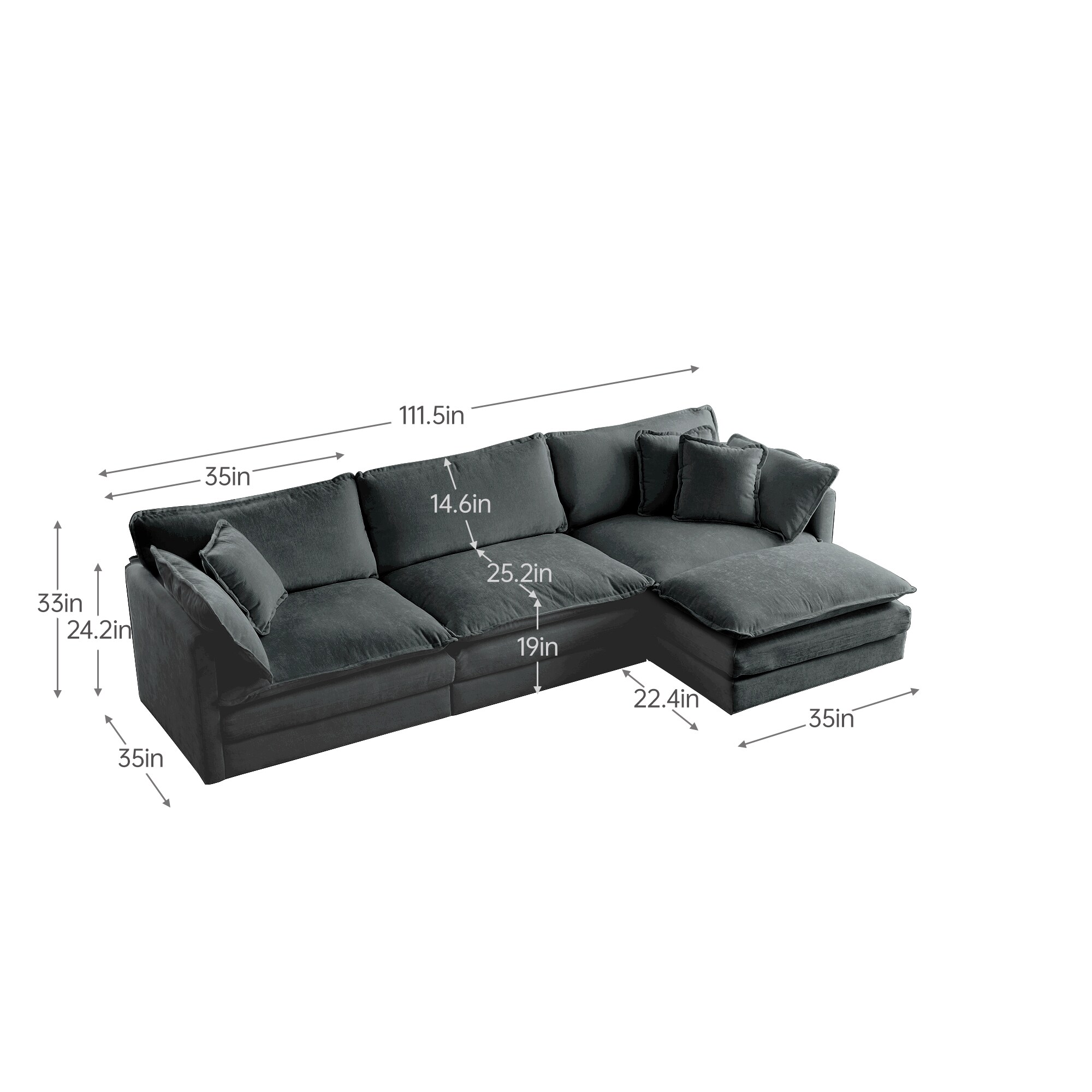 LUXEYARD DS-X-0320SOED103 Sofas-Loveseats - View #2