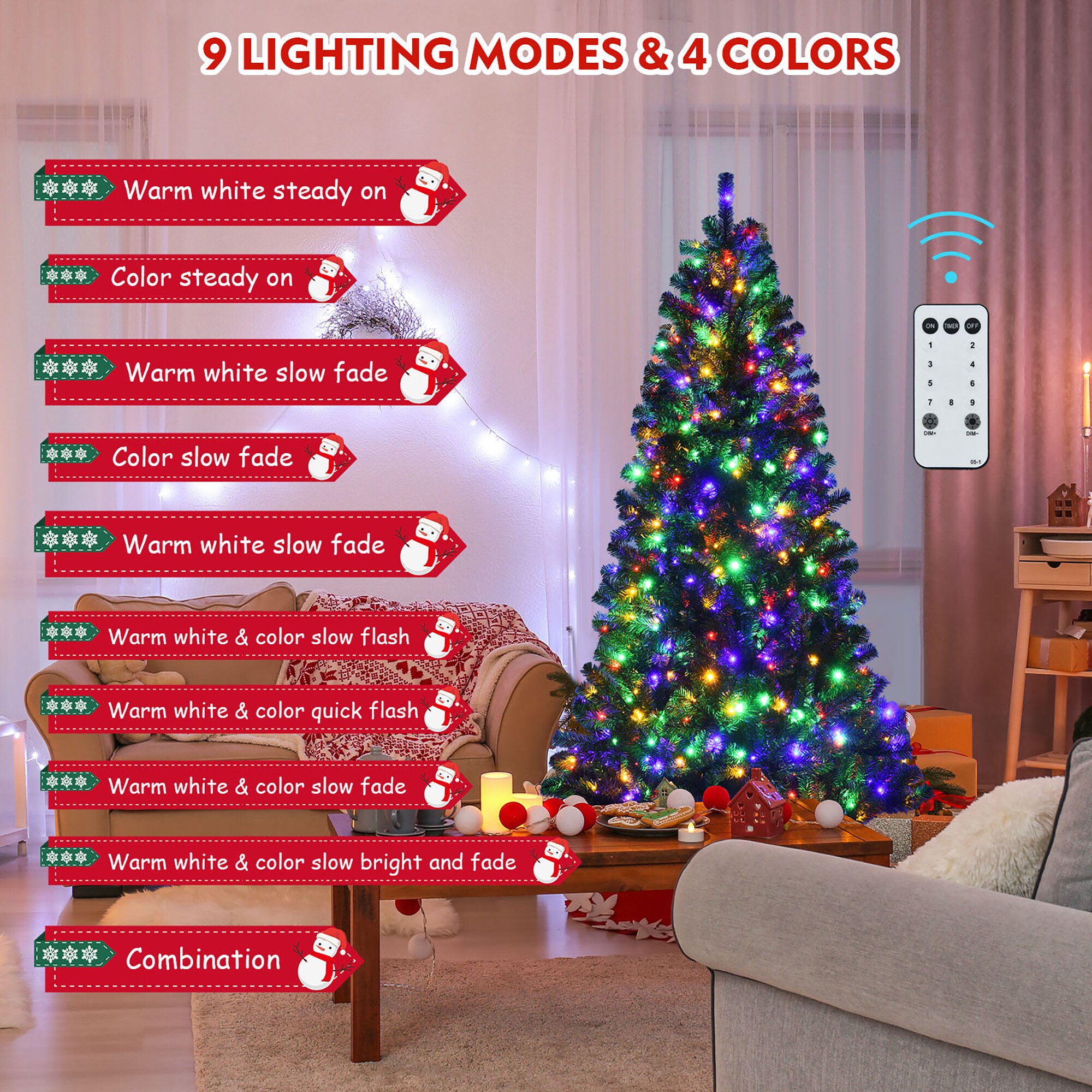 Costway CSHY000434 Artificial-Christmas-Trees - View #7
