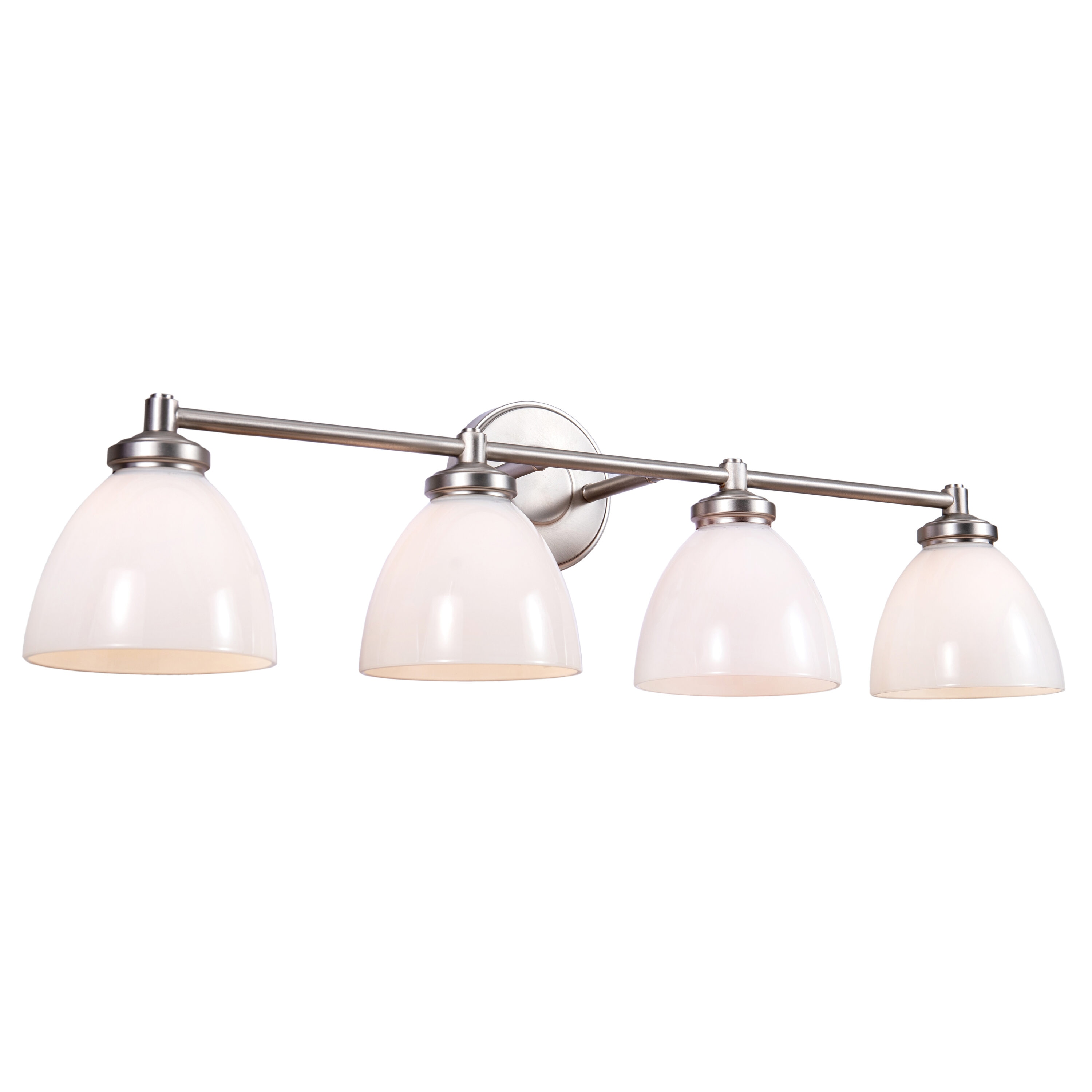 Aspen Creative Corporation 62282 30-in 4 -Light Brushed Nickel Transitional Vanity light