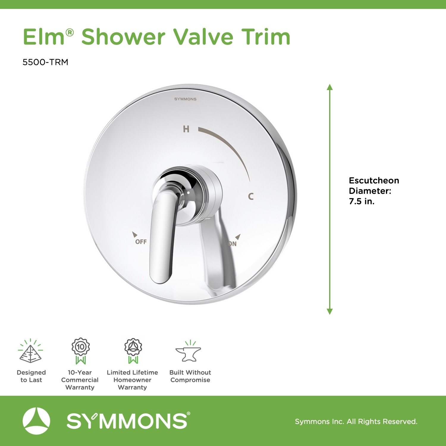 Symmons 5500-TRM Shower-Handles - View #2