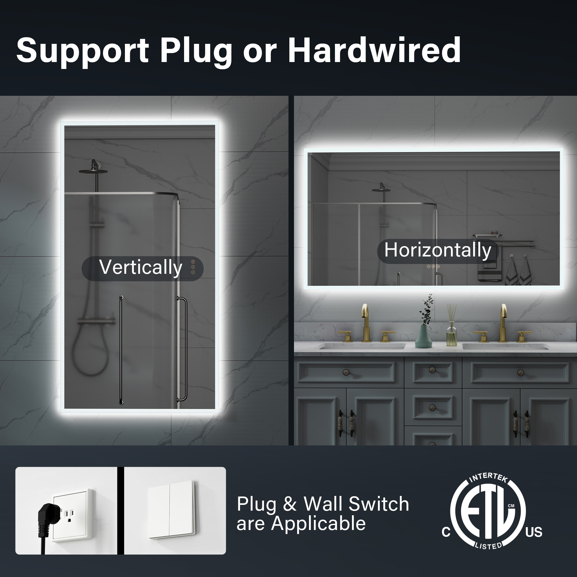 Forclover MRC-W10A5530 Framed-Bath-Mirrors - View #6